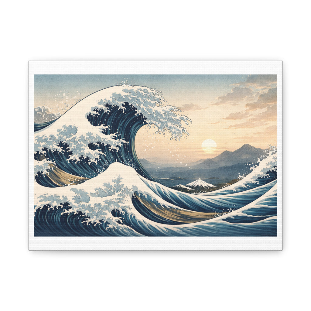 Hokusai Wave Matte Canvas Print — Stretched 1.25" Wall Art