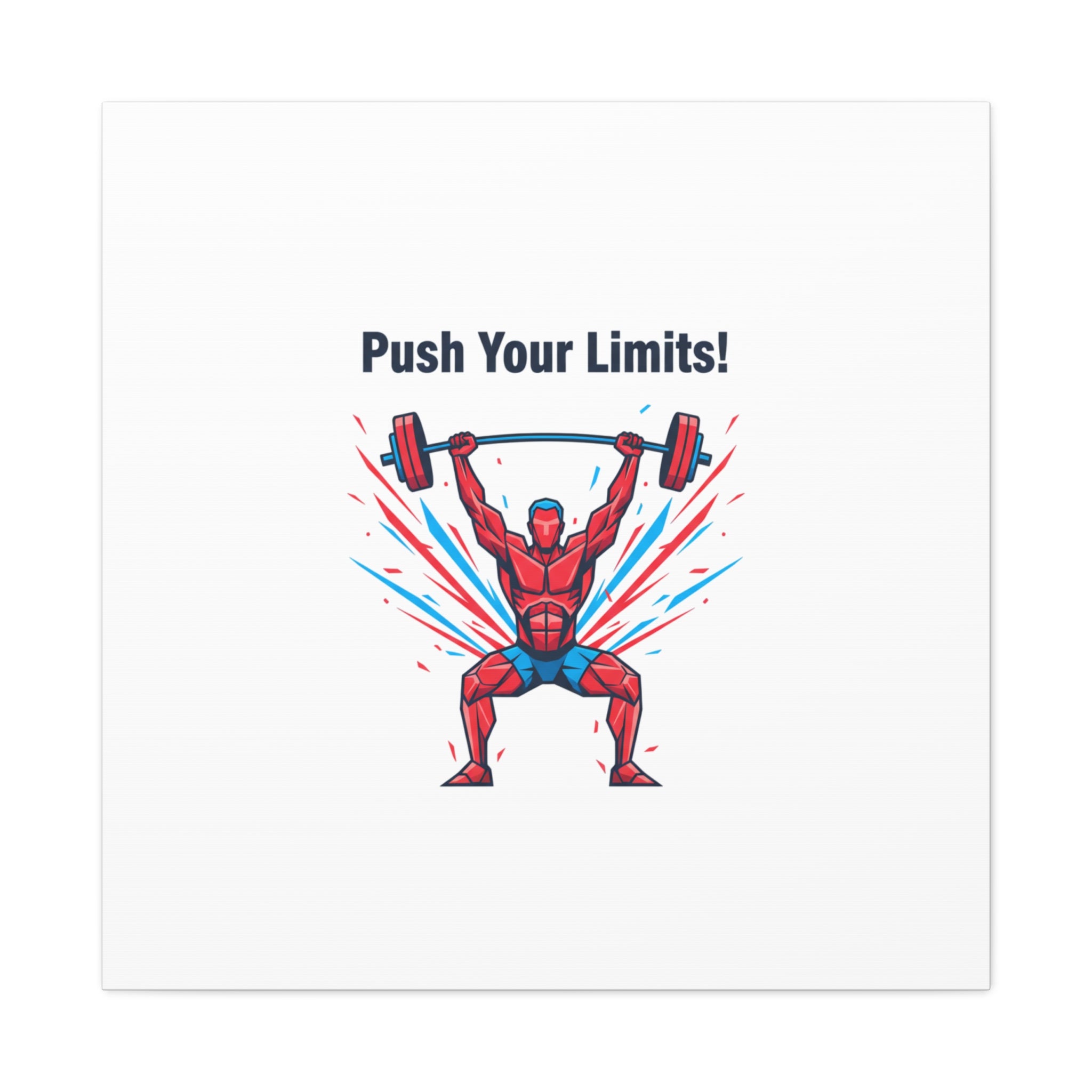 Push Your Limits Canvas | Fitness Motivation Wall Art