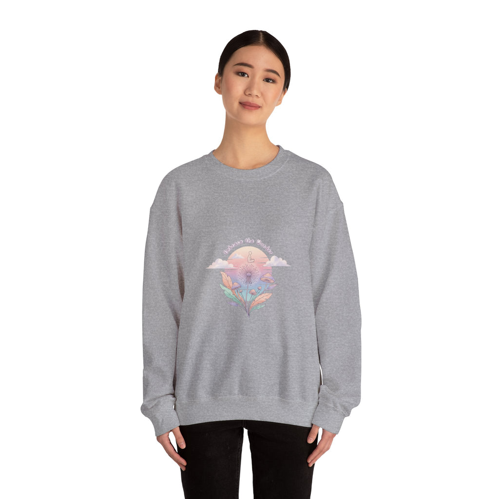 gentle cosmic creature sweatshirt | wholesome surrealism, pastel existential