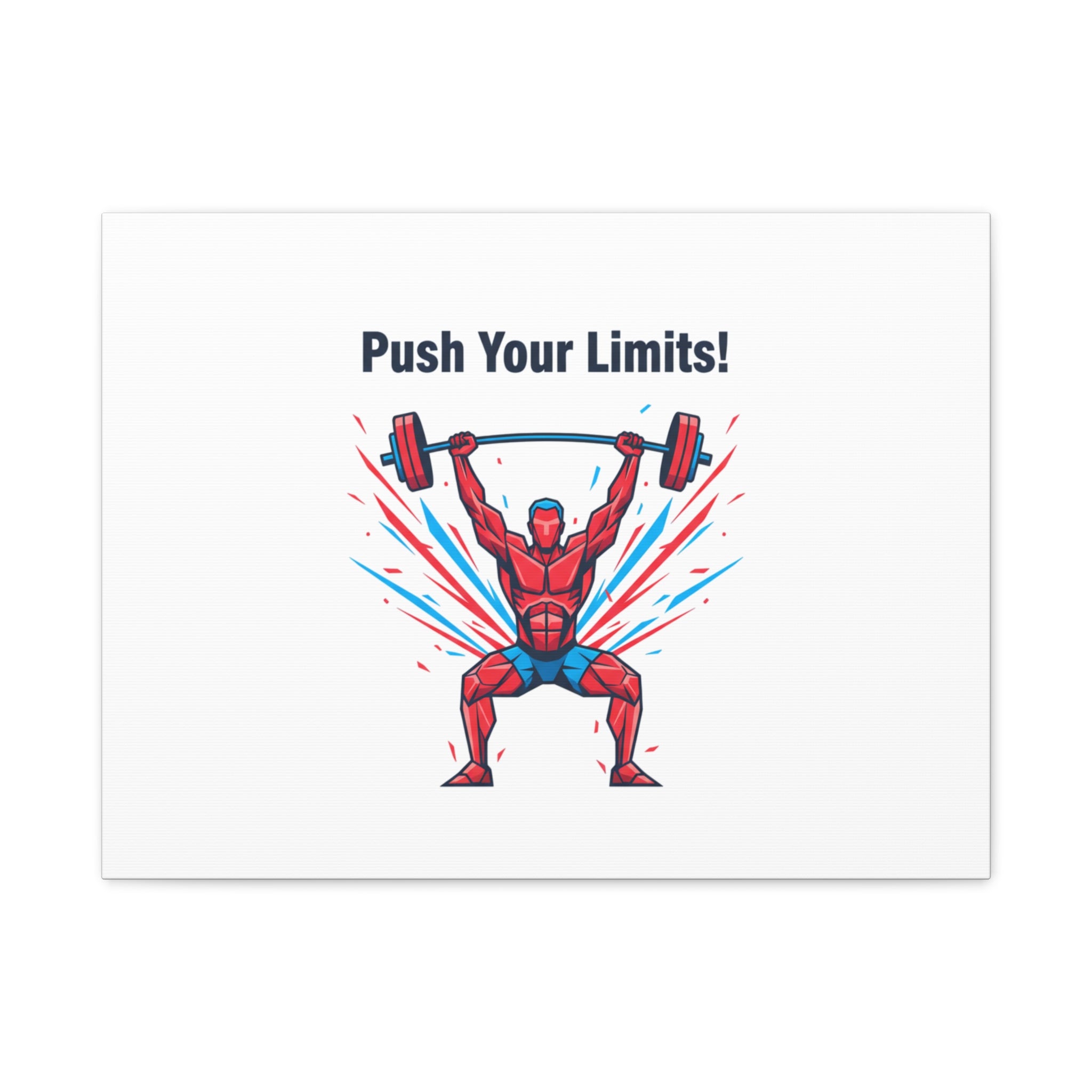 Push Your Limits Canvas | Fitness Motivation Wall Art