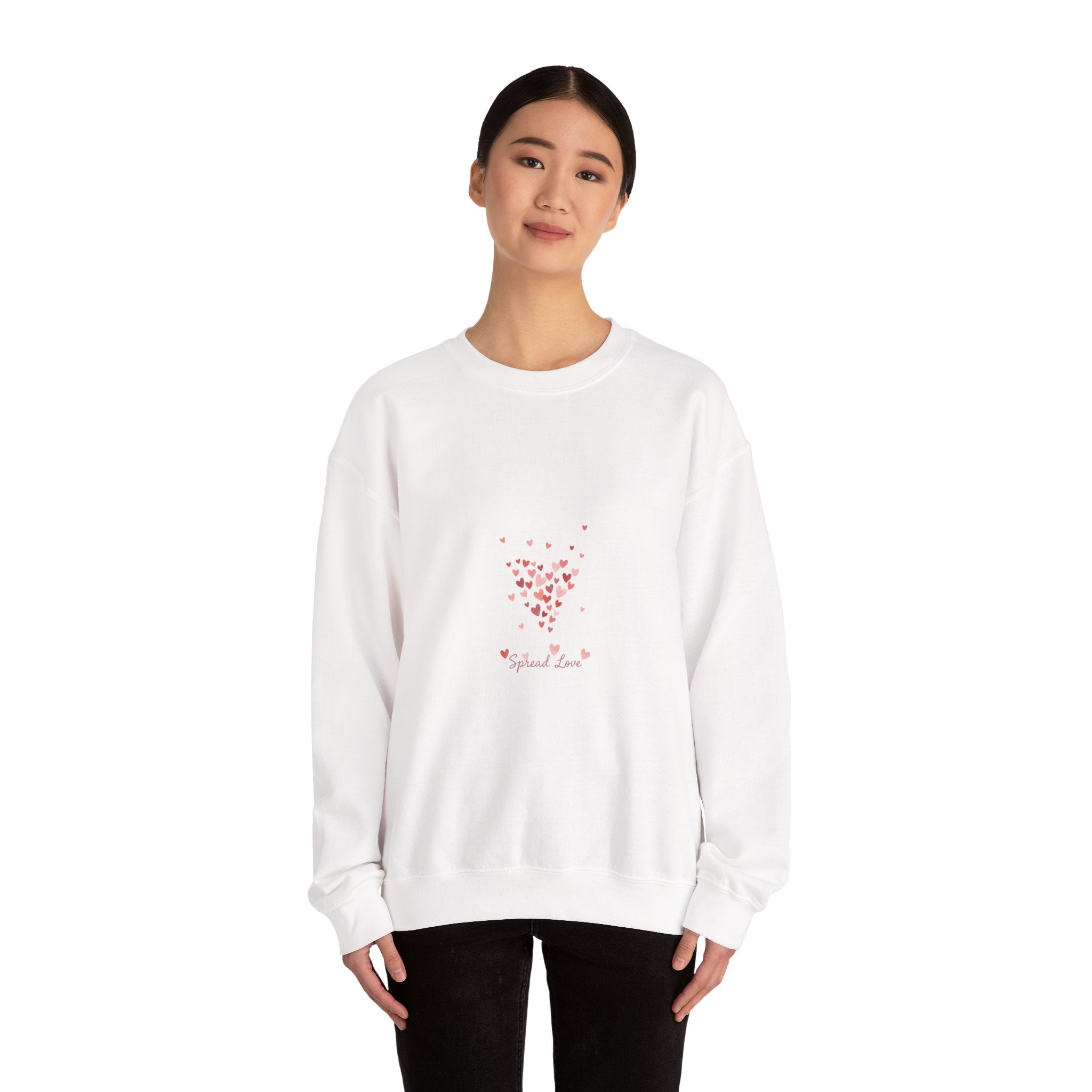tiny heart confetti crewneck sweatshirt | tiny heart design, valentine doodle