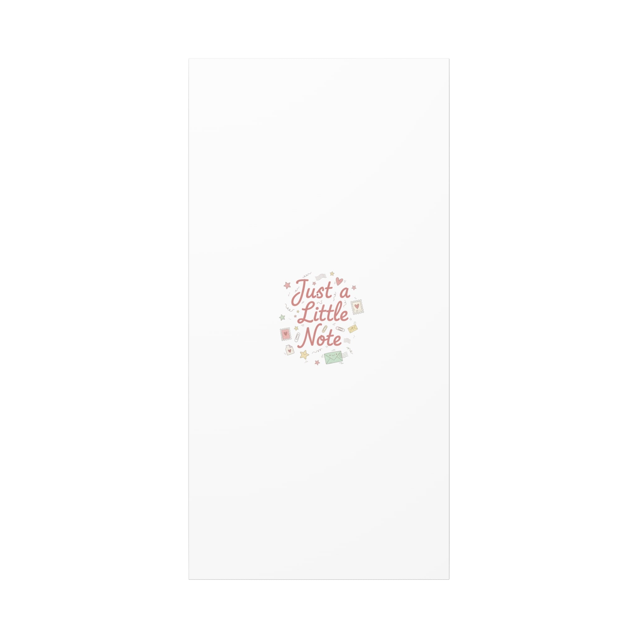 Just a Little Note Canvas | Handwritten Doodle Sketch Aesthetic