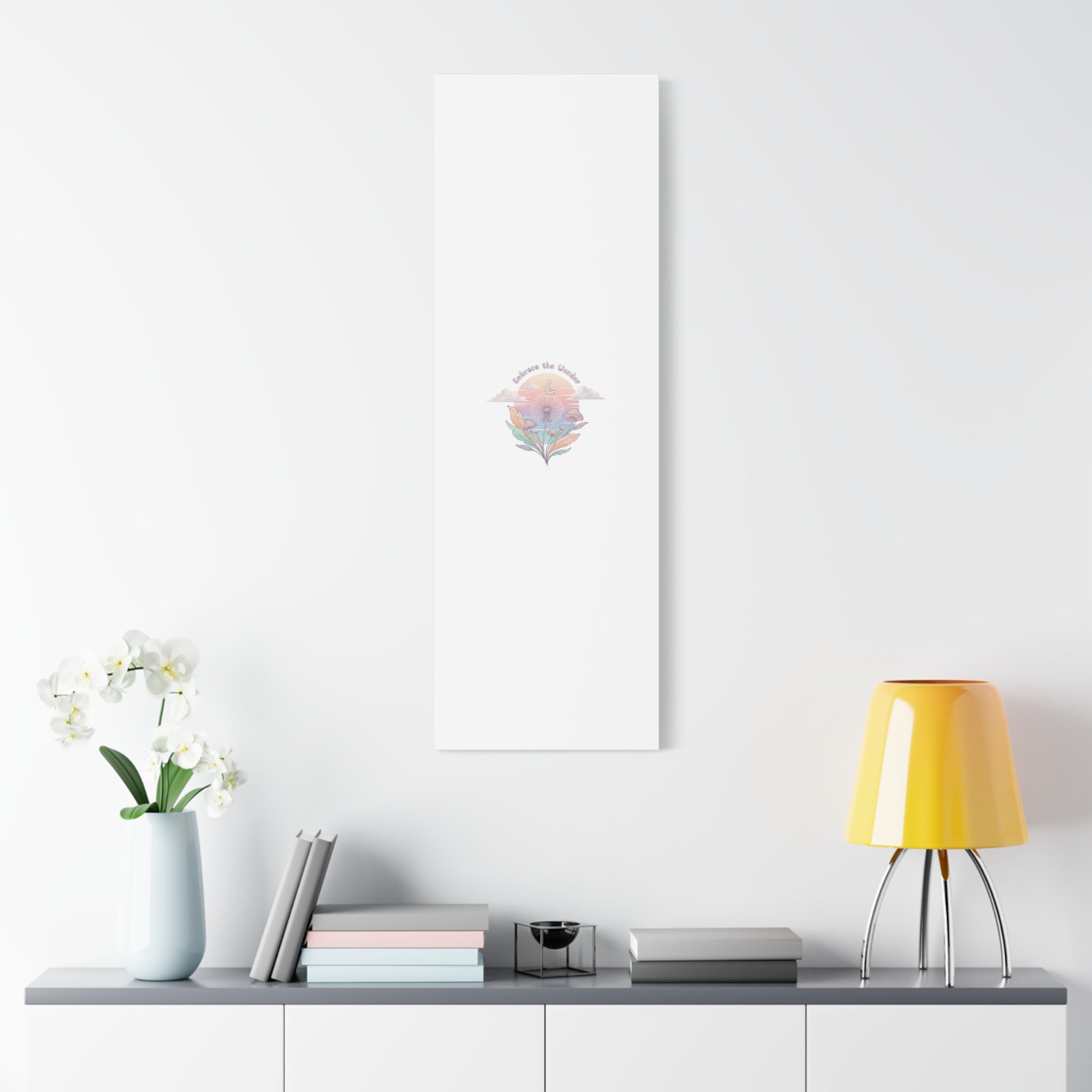 Embrace the Wonder pastel surreal nature print, Canvas