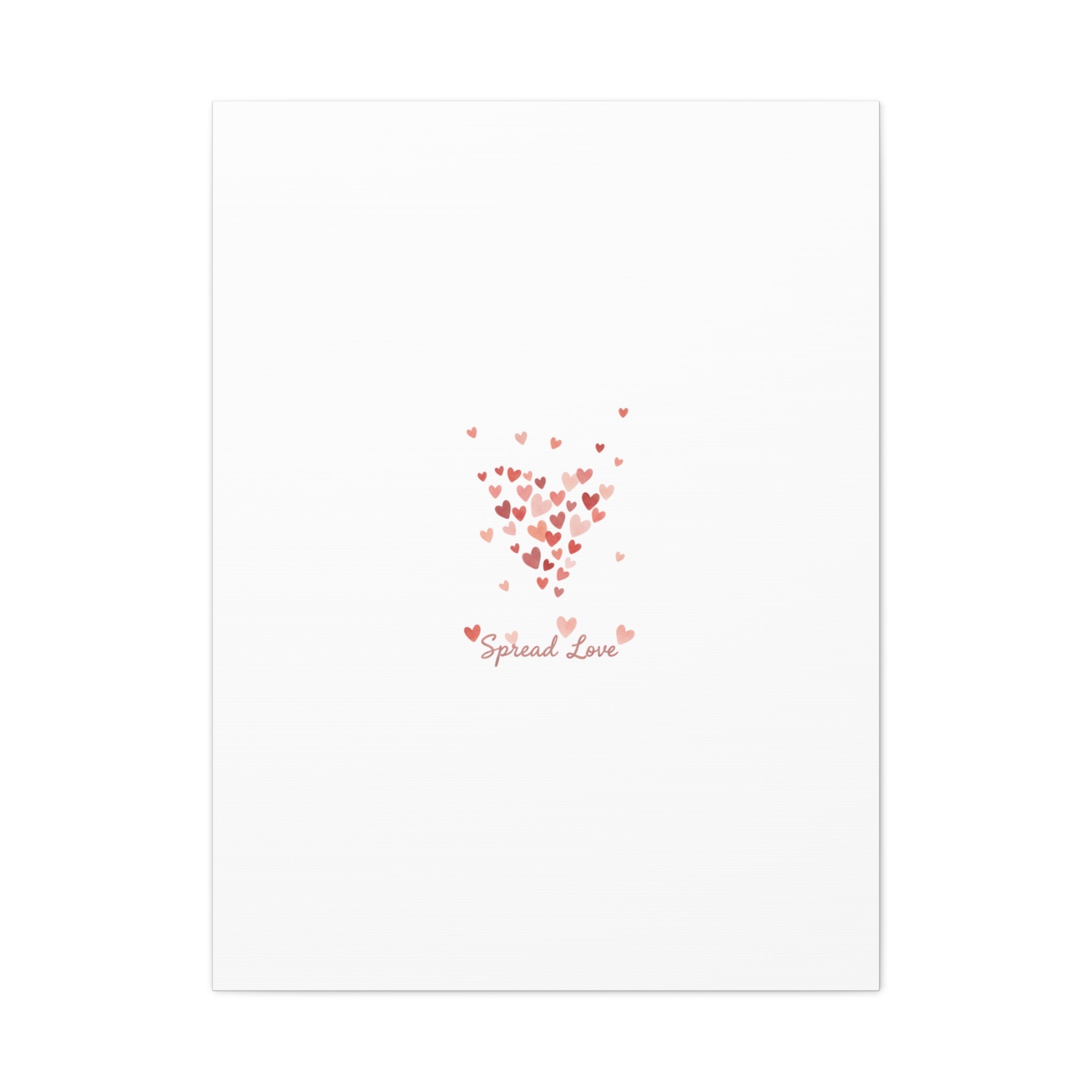 Tiny Heart Confetti Matte Canvas | Spread Love Wall Art