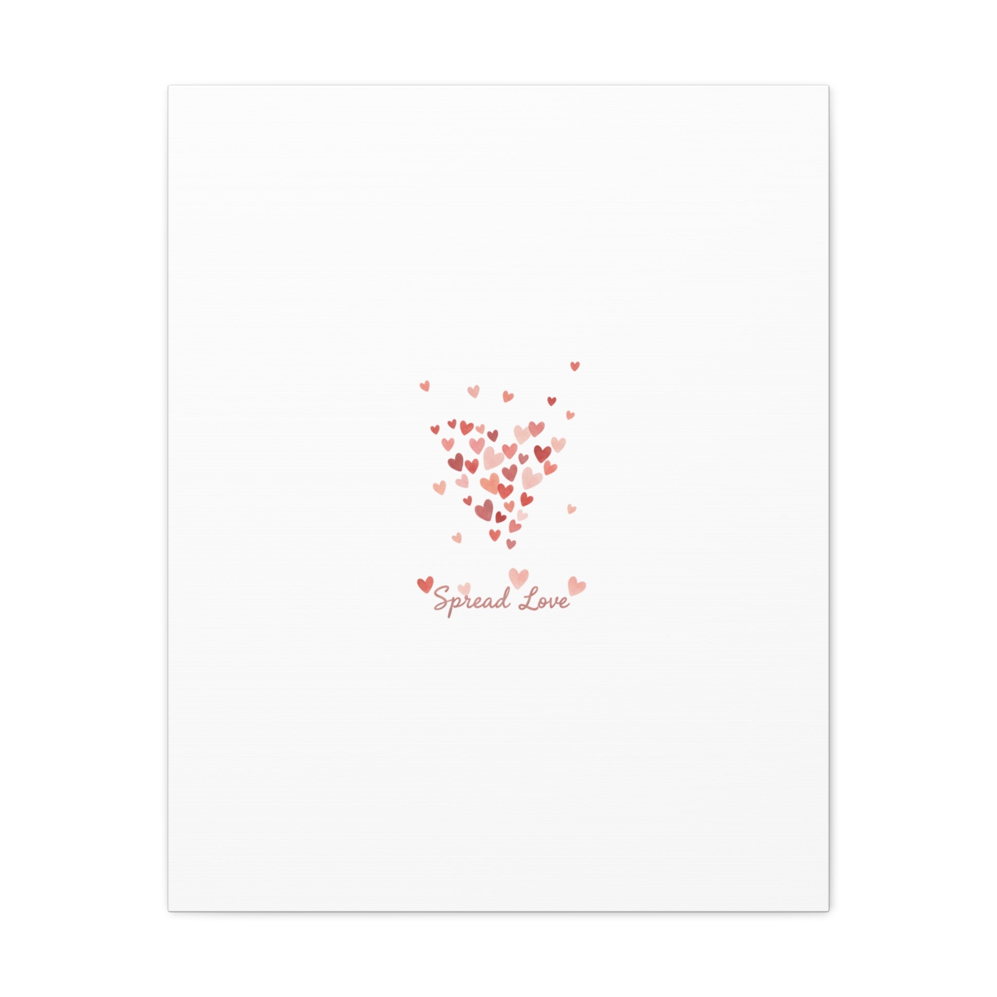 Tiny Heart Confetti Matte Canvas | Spread Love Wall Art