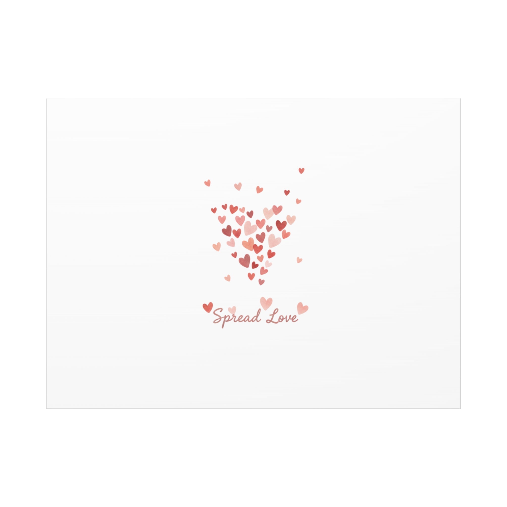 Tiny Heart Confetti Matte Canvas | Spread Love Wall Art
