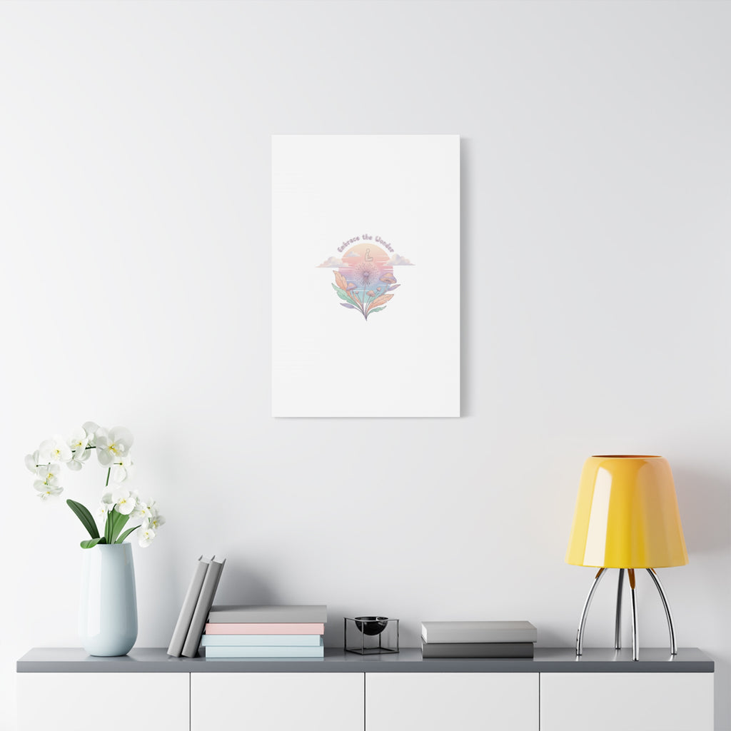Embrace the Wonder pastel surreal nature print, Canvas