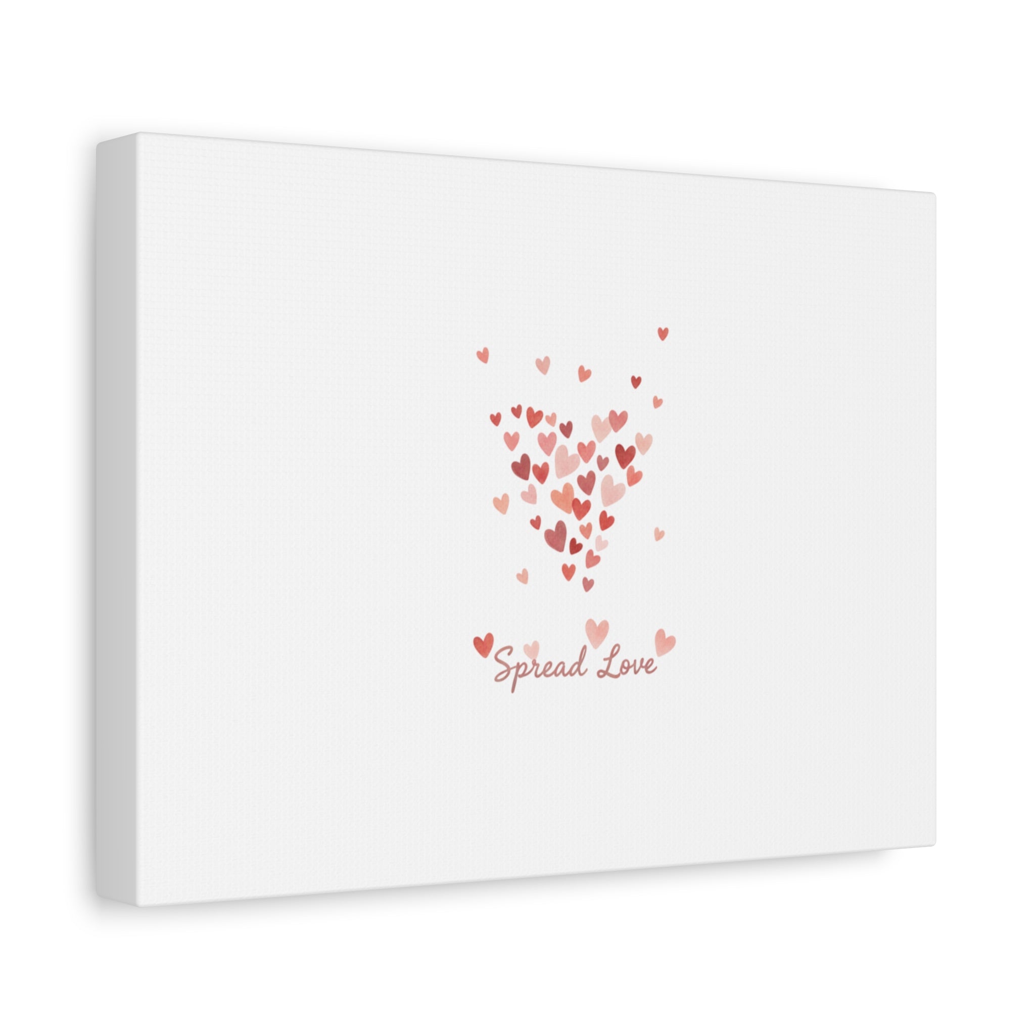 Tiny Heart Confetti Matte Canvas | Spread Love Wall Art