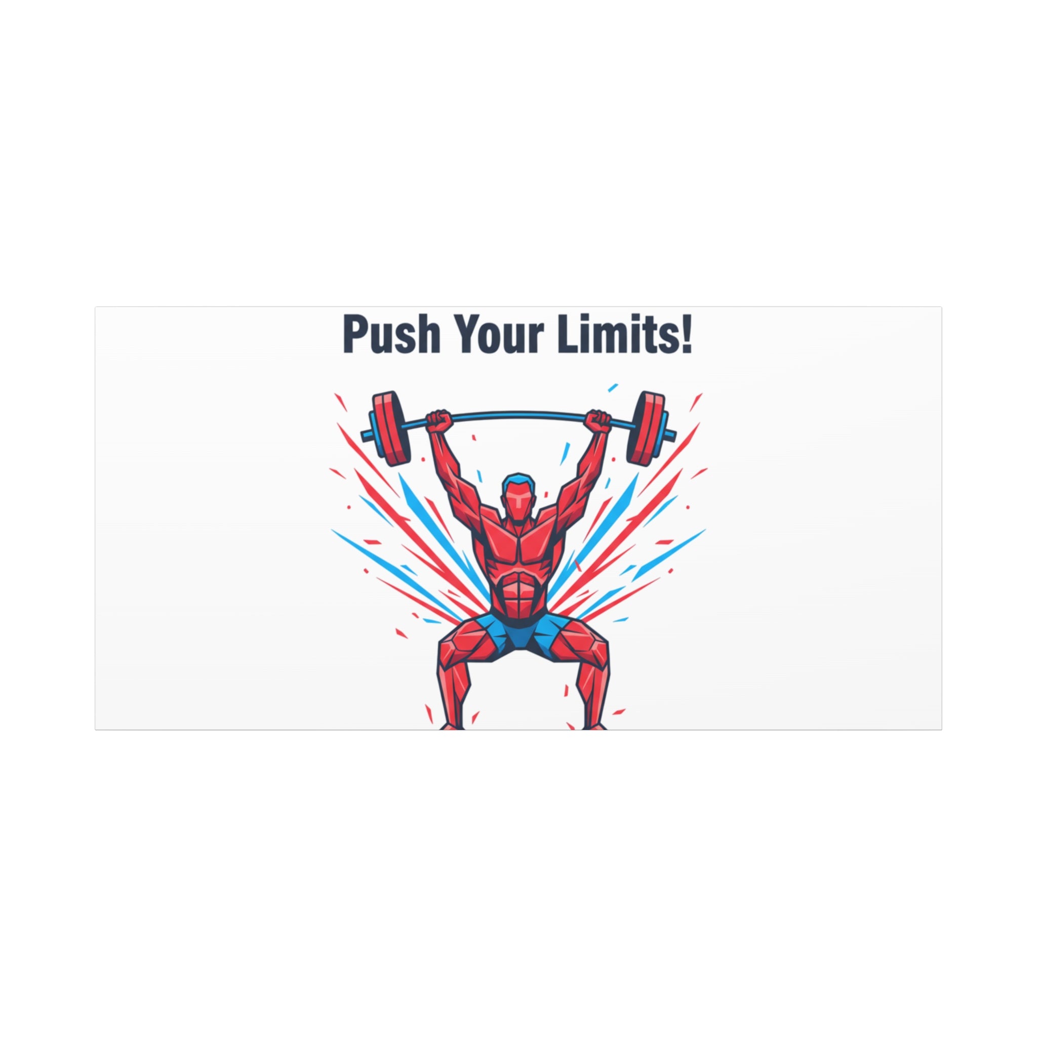 Push Your Limits Canvas | Fitness Motivation Wall Art