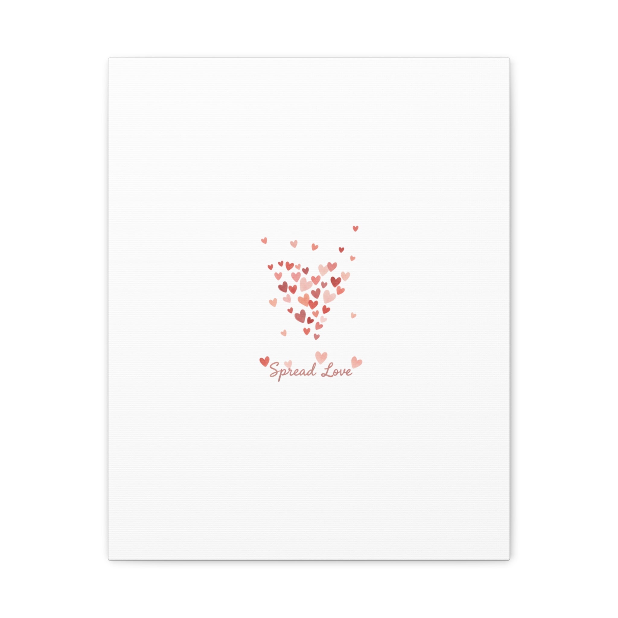 Tiny Heart Confetti Matte Canvas | Spread Love Wall Art