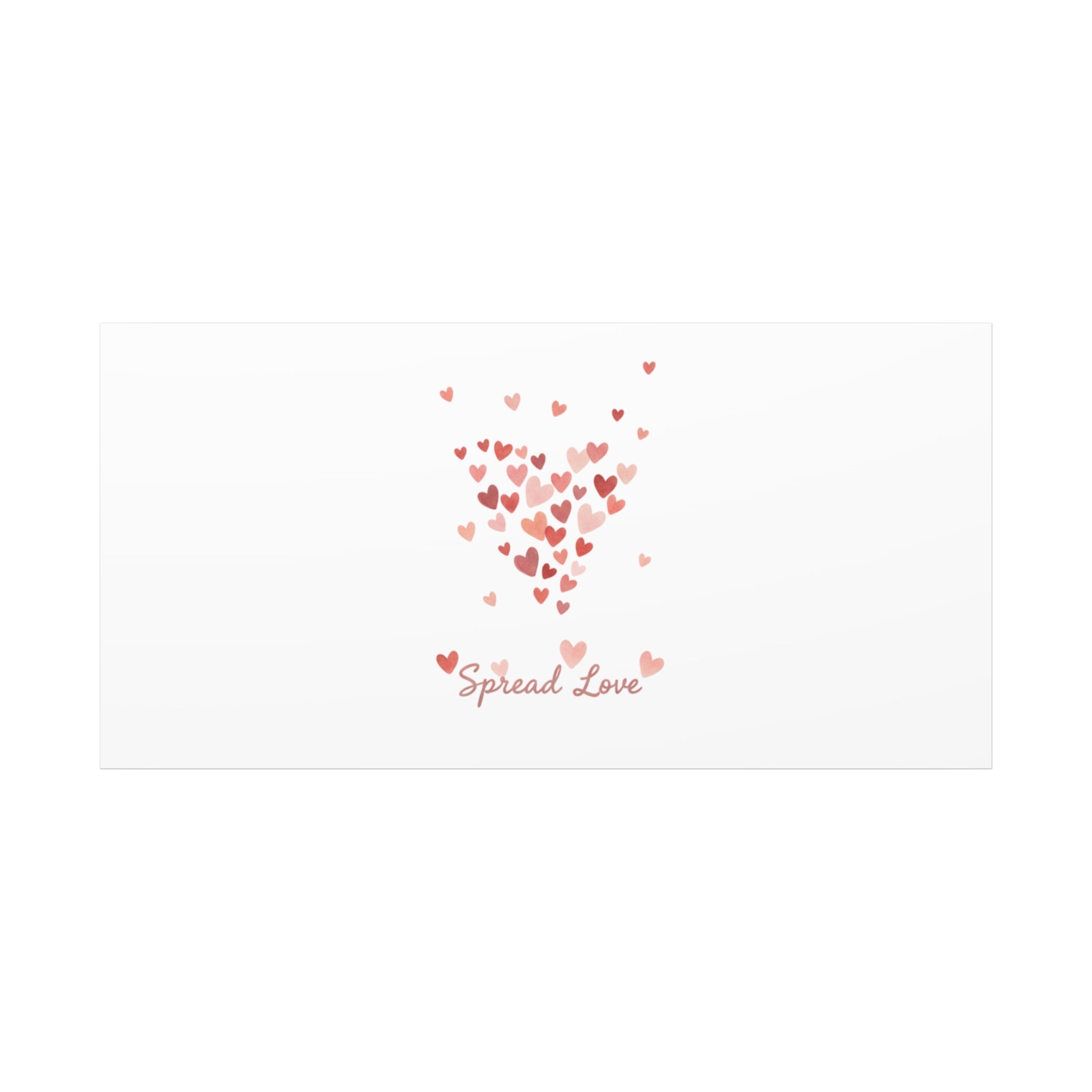 Tiny Heart Confetti Matte Canvas | Spread Love Wall Art