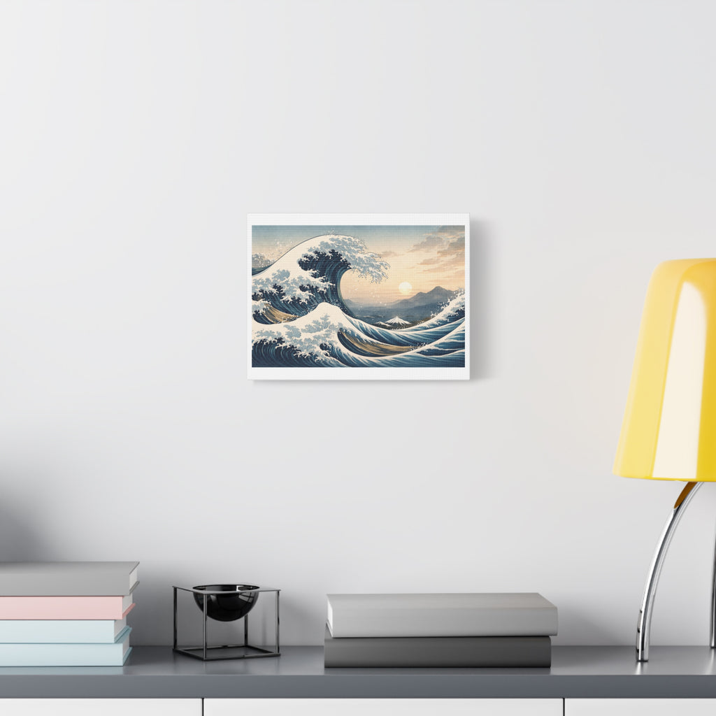 Hokusai Wave Matte Canvas Print — Stretched 1.25" Wall Art