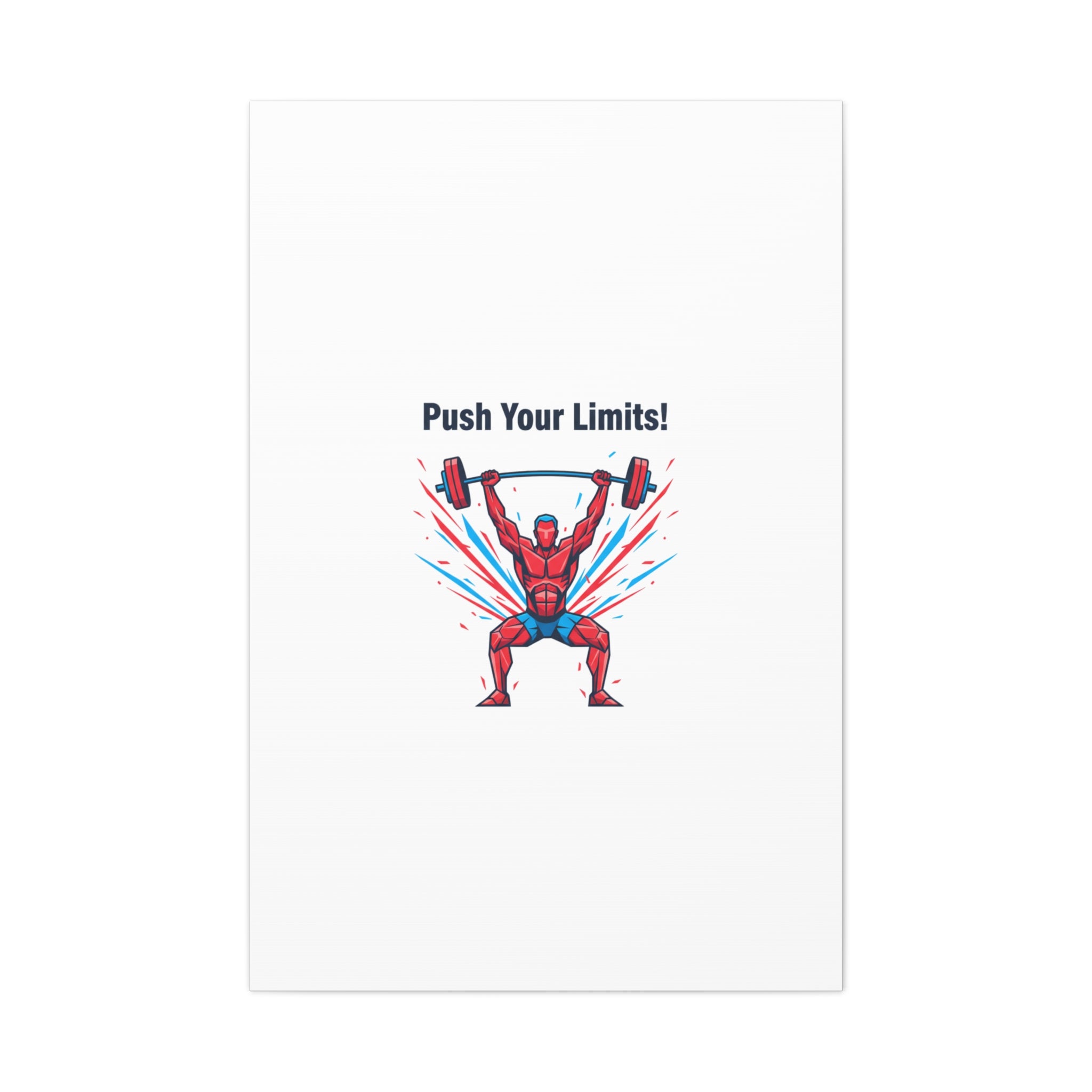 Push Your Limits Canvas | Fitness Motivation Wall Art