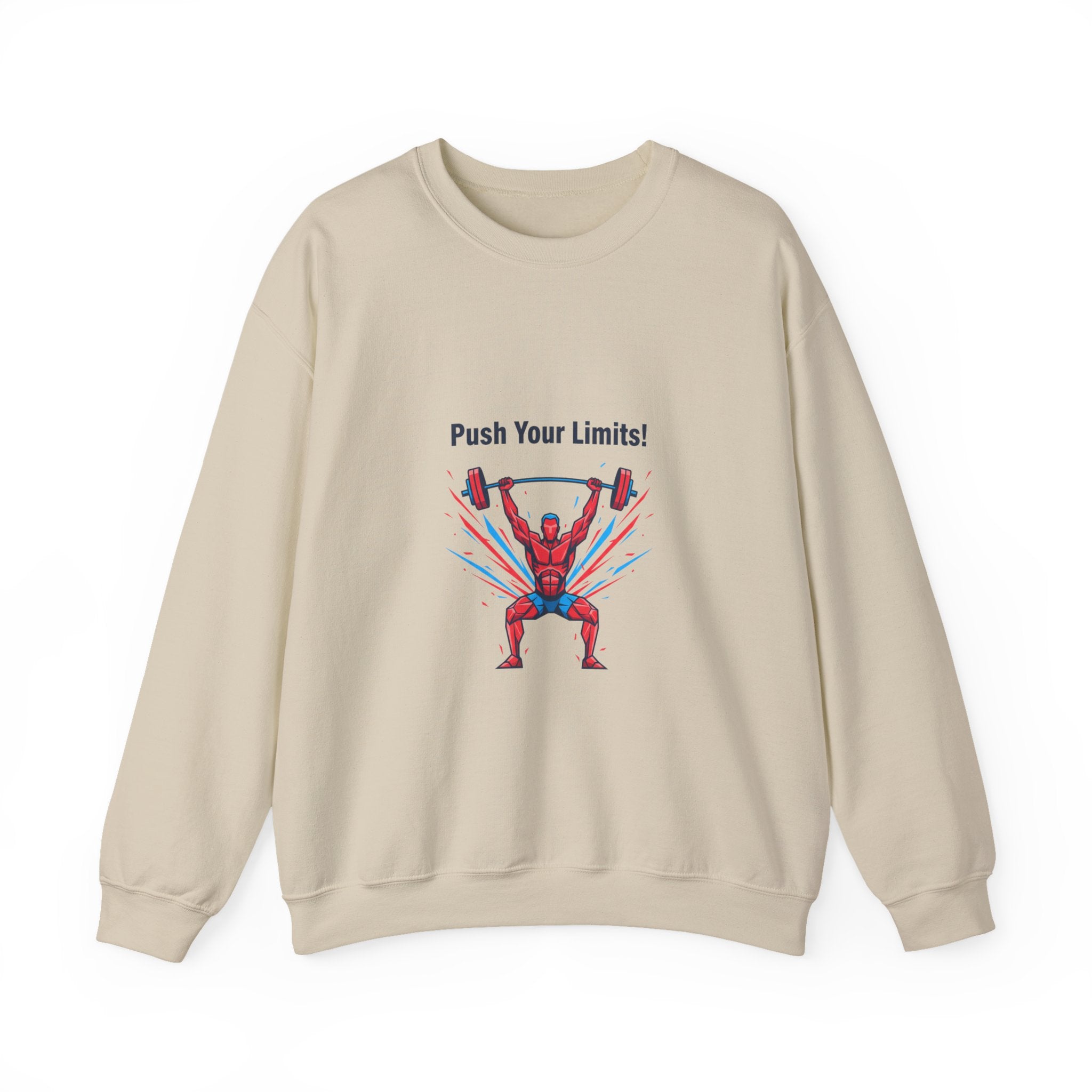 Push Your Limits Crewneck Sweatshirt | Fitness Motivation, Workout Apparel