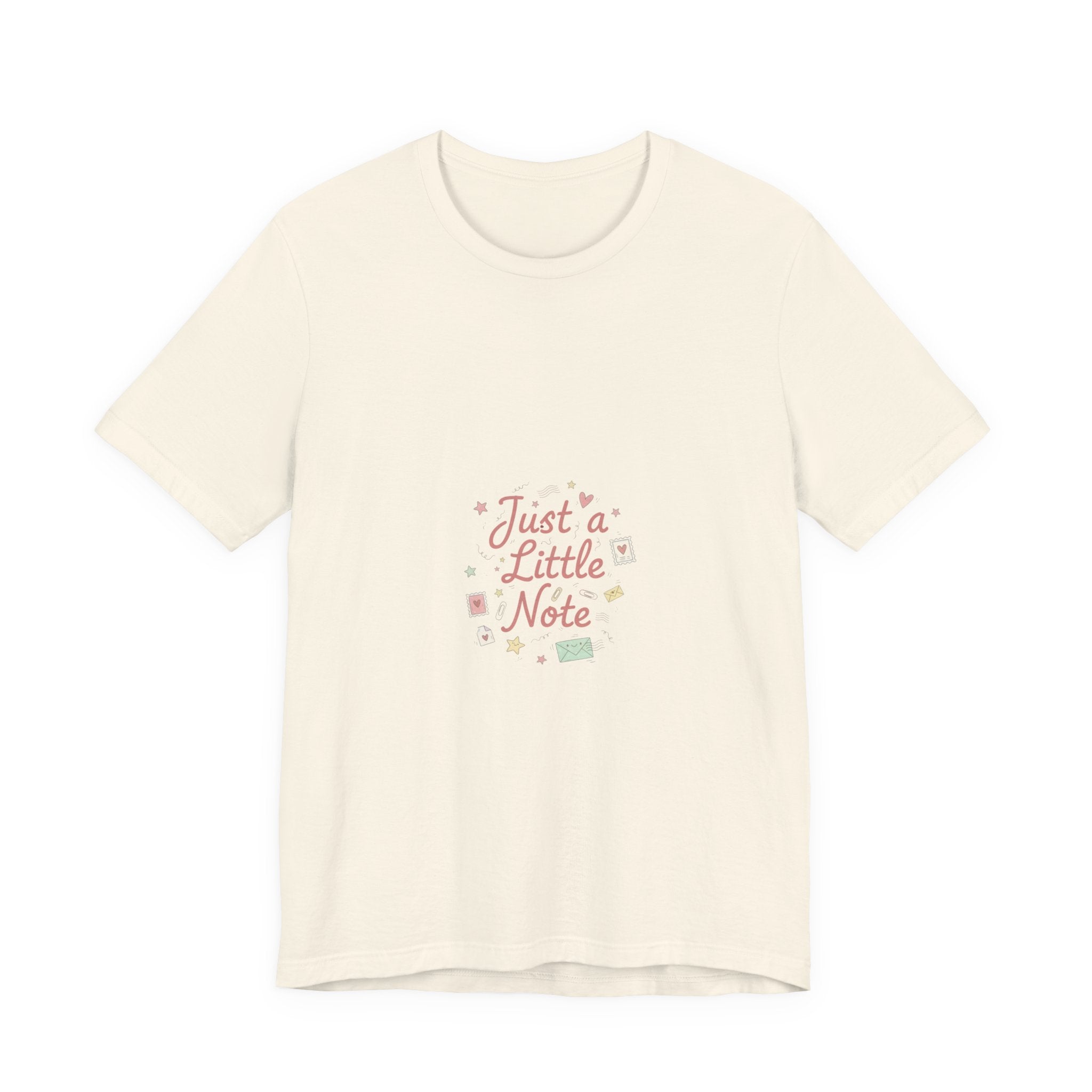 Just a Little Note T-Shirt | Handwritten Doodle, Sketch Aesthetic