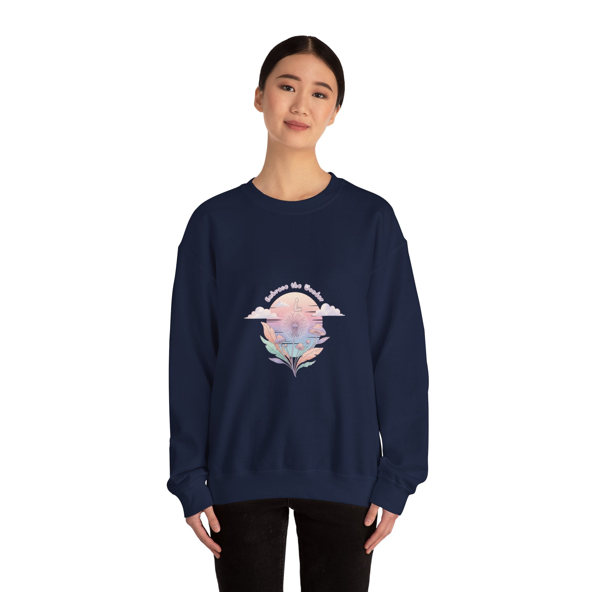 gentle cosmic creature sweatshirt | wholesome surrealism, pastel existential