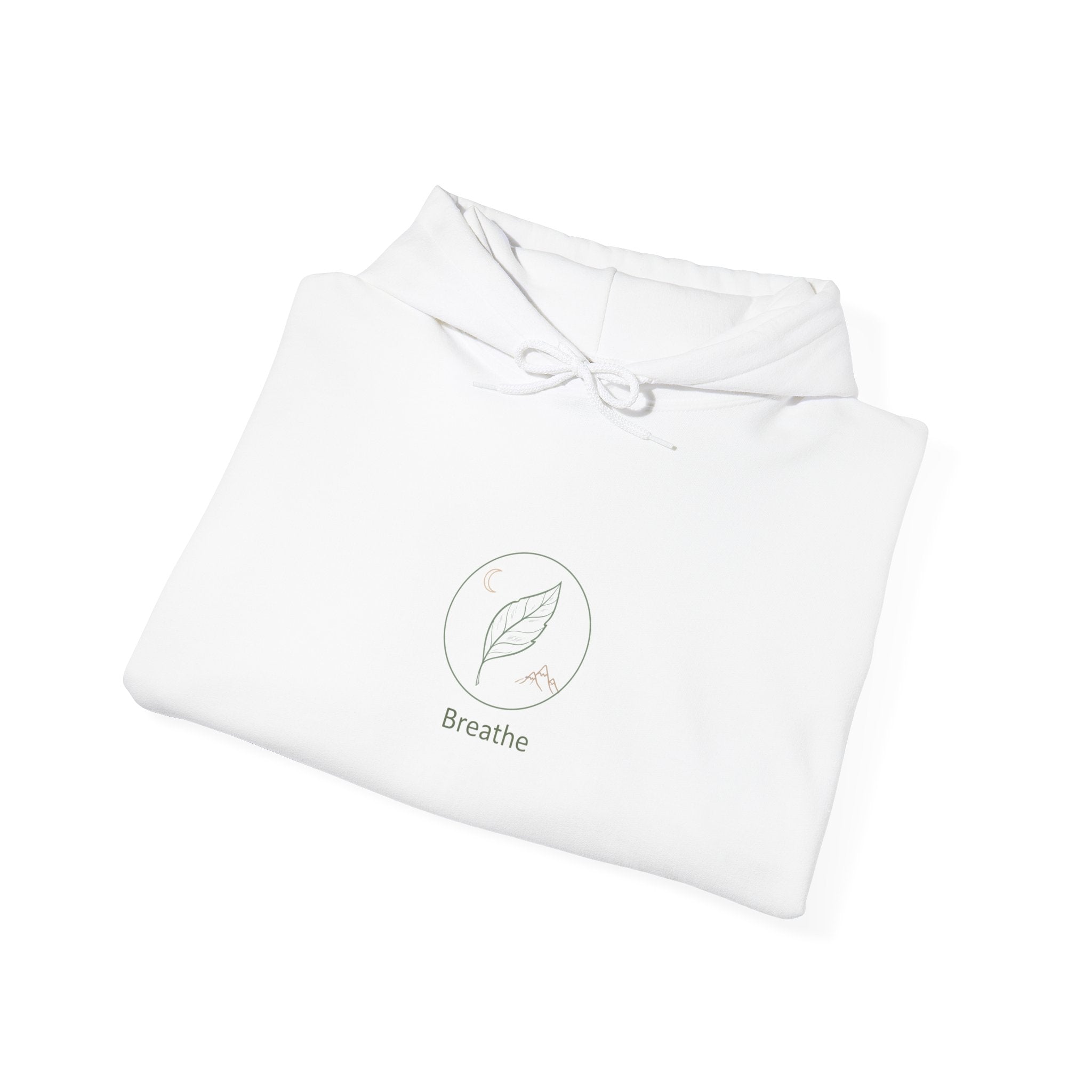 Moon Phase Leaf Hoodie | nature symbols, forest minimal sweatshirt