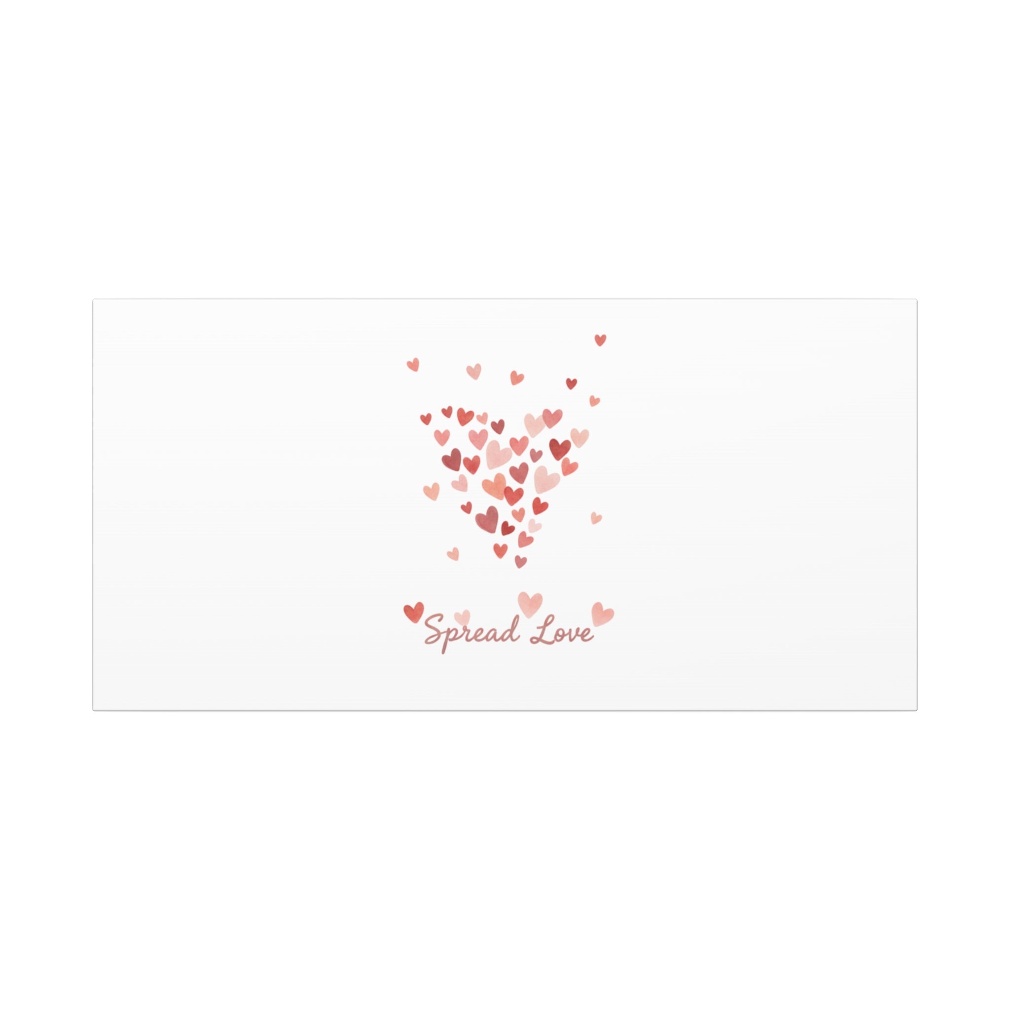 Tiny Heart Confetti Matte Canvas | Spread Love Wall Art