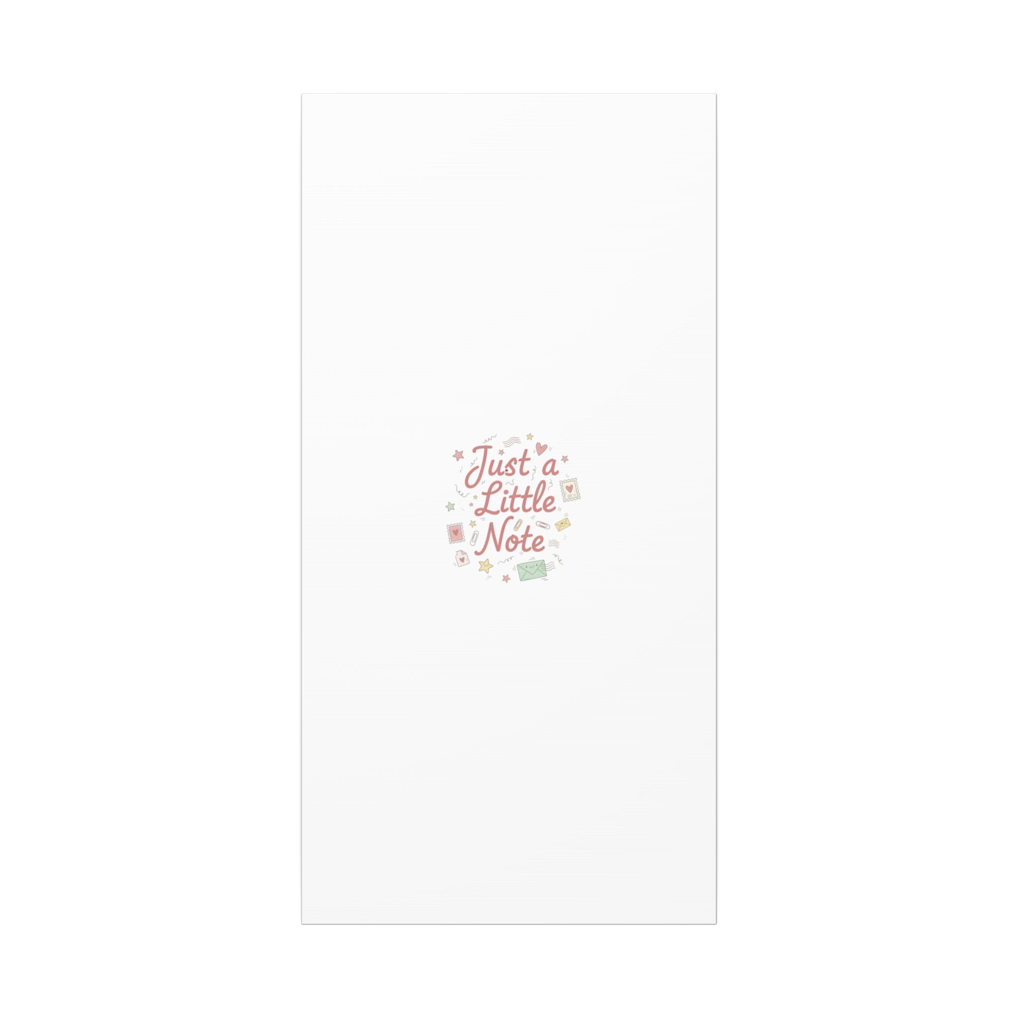 Just a Little Note Canvas | Handwritten Doodle Sketch Aesthetic