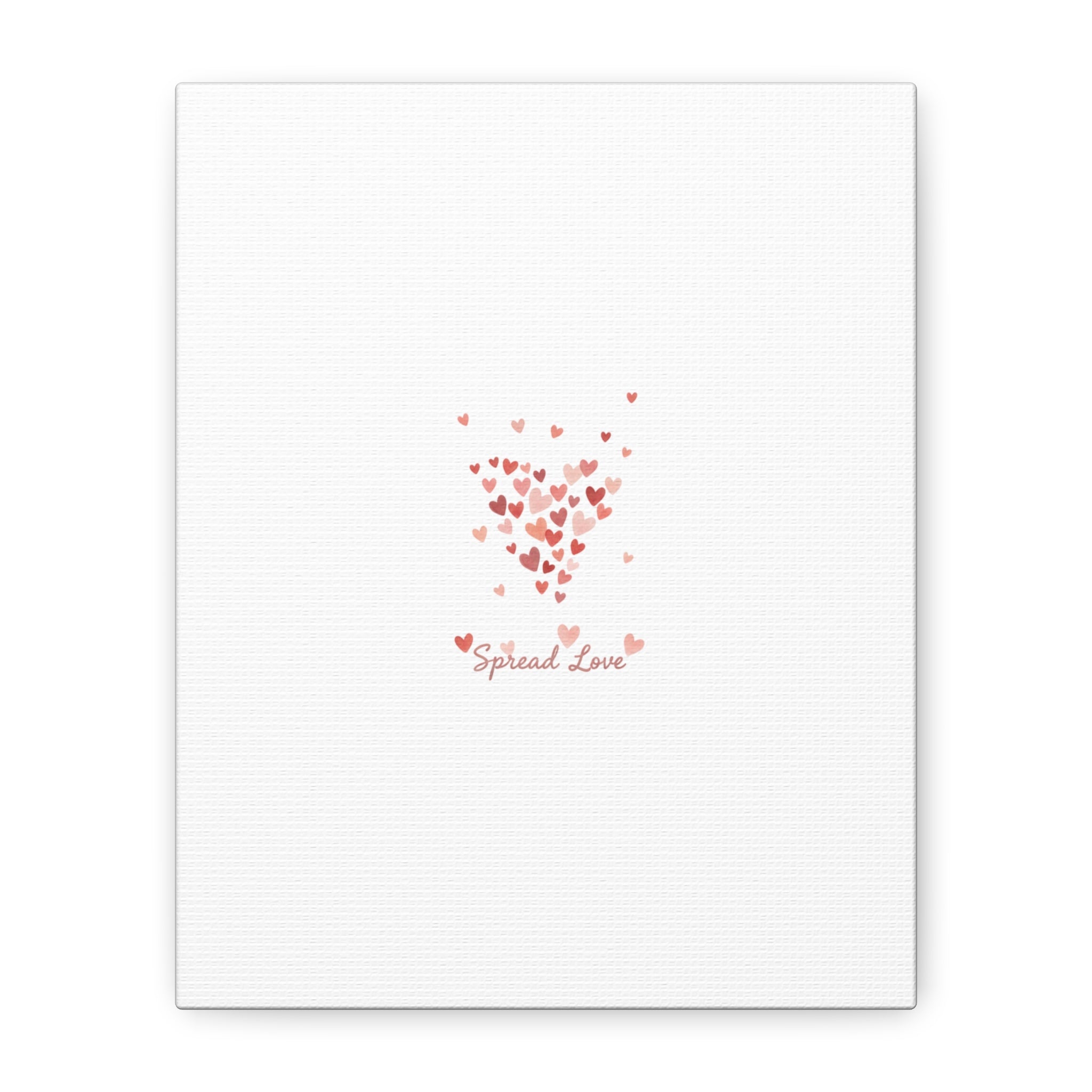 Tiny Heart Confetti Matte Canvas | Spread Love Wall Art