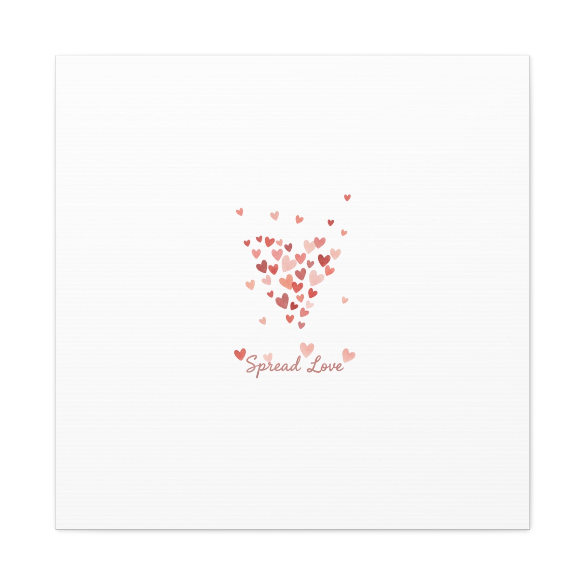 Tiny Heart Confetti Matte Canvas | Spread Love Wall Art