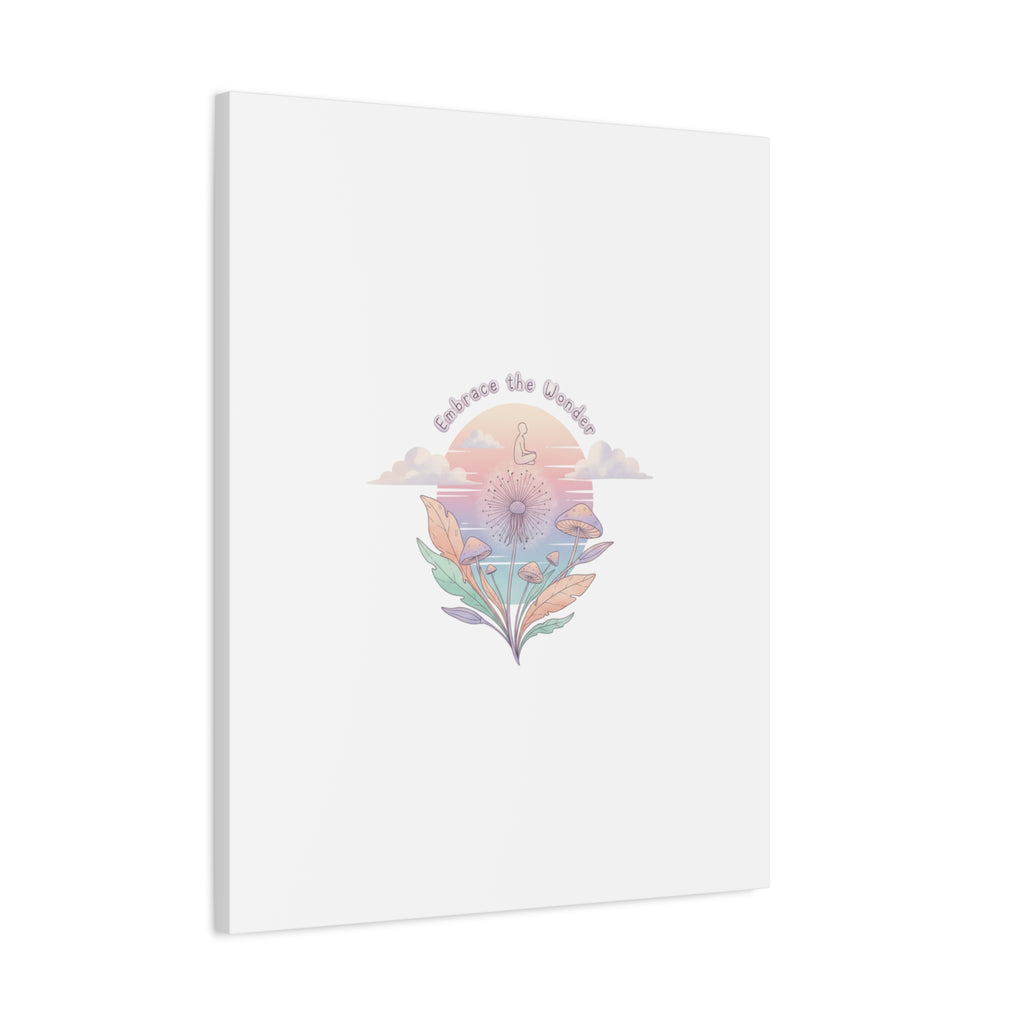 Embrace the Wonder pastel surreal nature print, Canvas