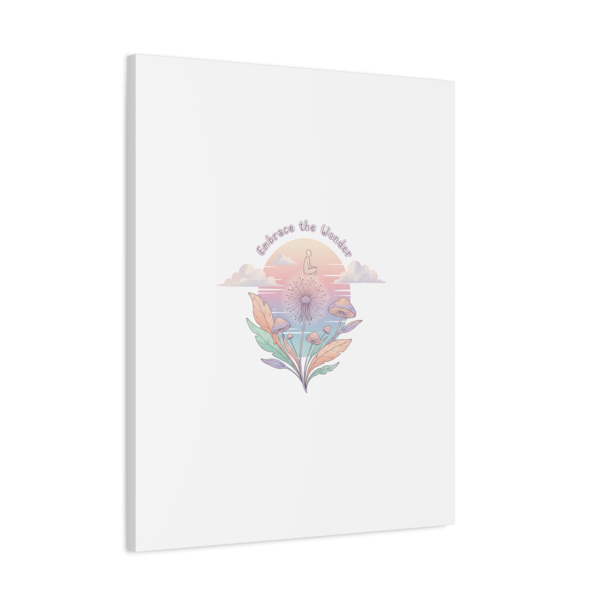 Embrace the Wonder pastel surreal nature print, Canvas