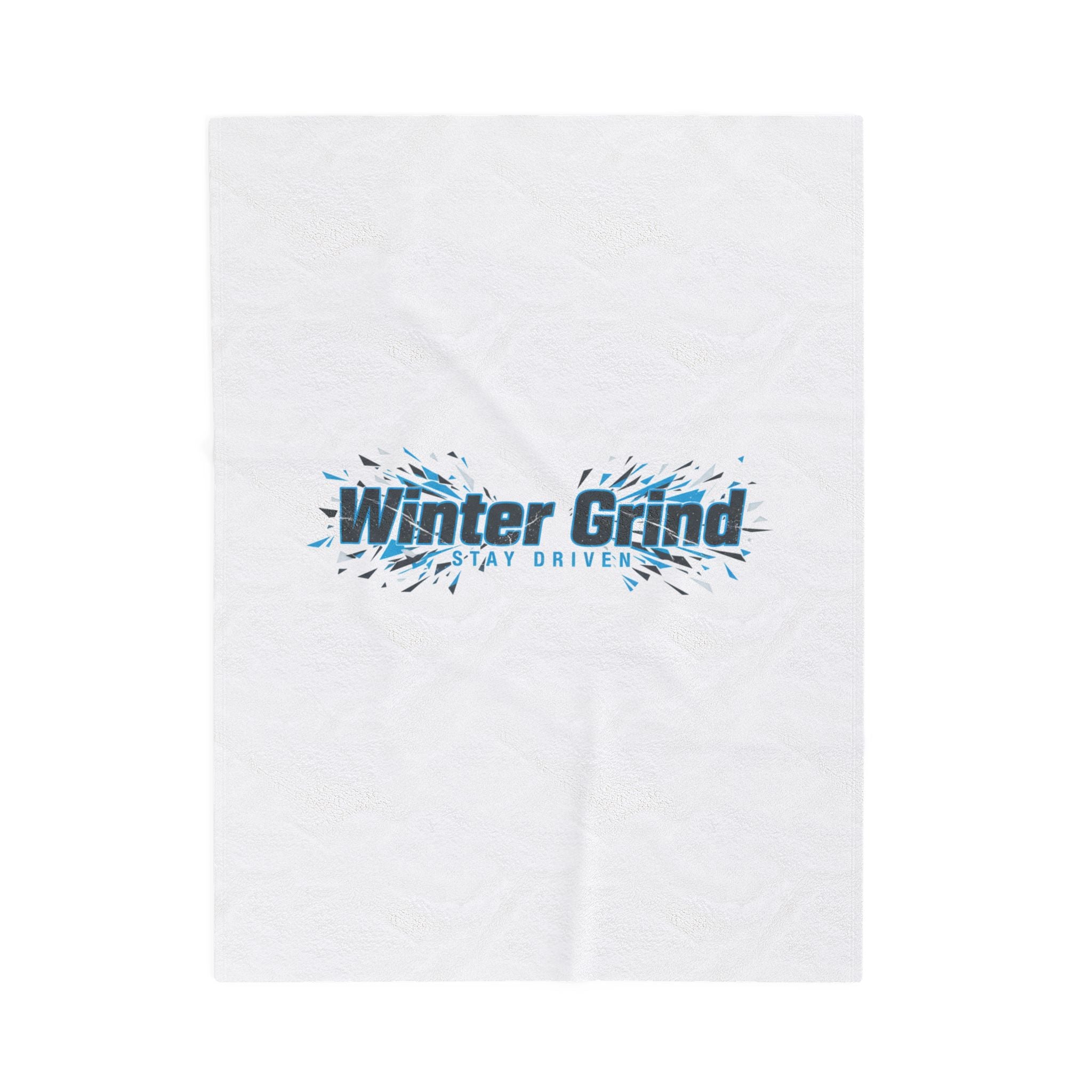 Winter Grind Velveteen Plush Blanket | winter workout, fitspiration