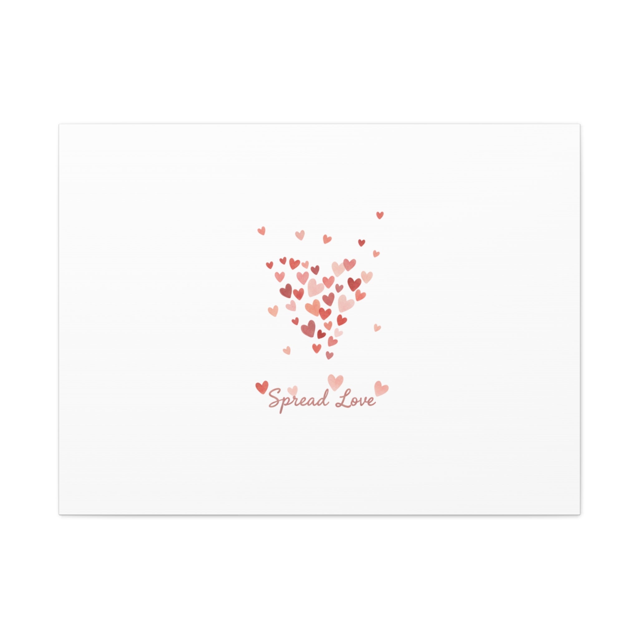 Tiny Heart Confetti Matte Canvas | Spread Love Wall Art