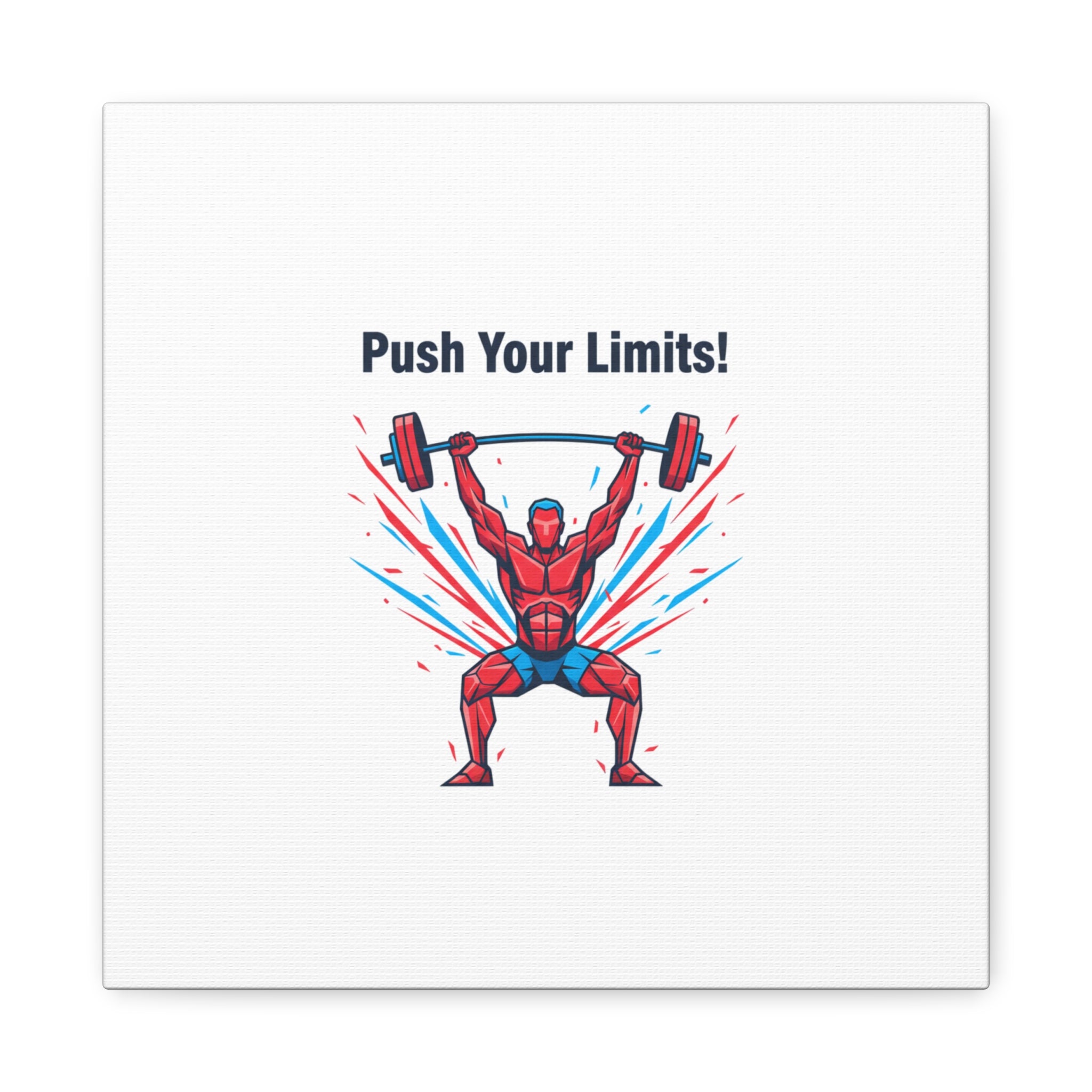 Push Your Limits Canvas | Fitness Motivation Wall Art