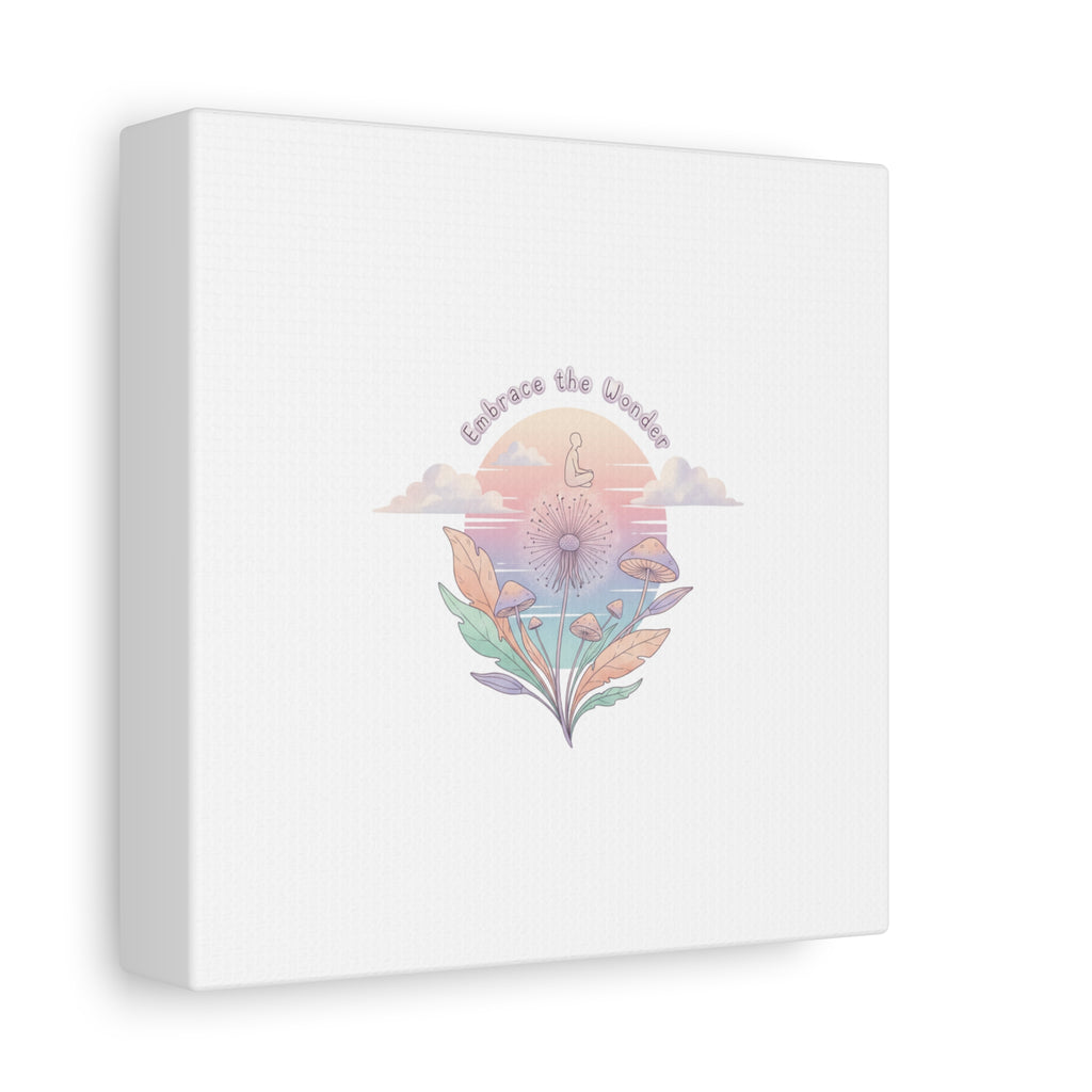 Embrace the Wonder pastel surreal nature print, Canvas