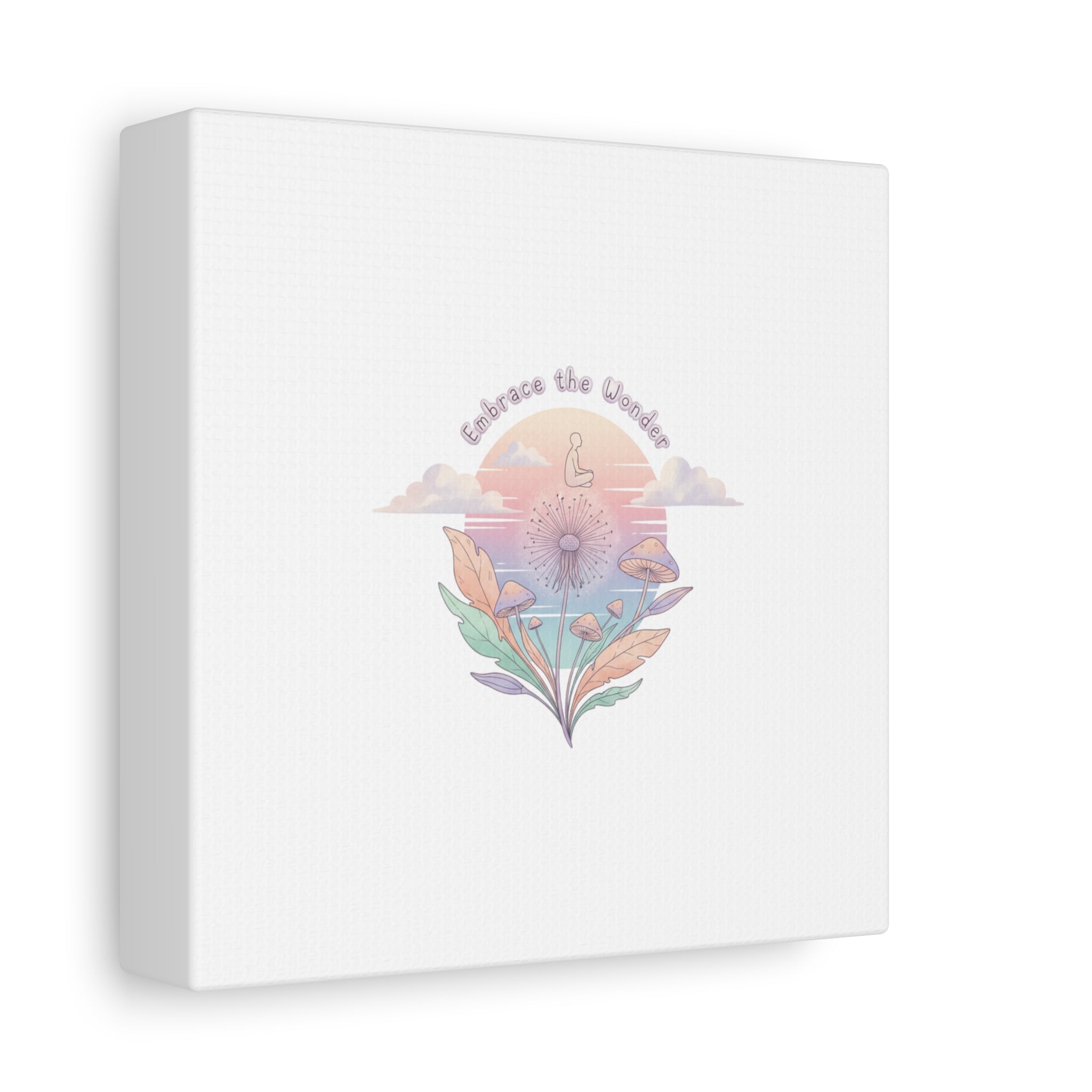 Embrace the Wonder pastel surreal nature print, Canvas