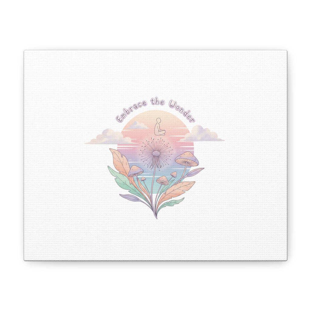 Embrace the Wonder pastel surreal nature print, Canvas
