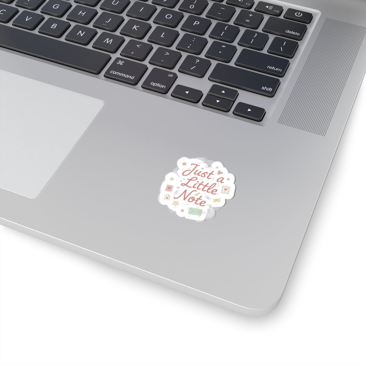 Just a Little Note Kiss-Cut Stickers | Handwritten Doodle Charm, Sketch Aesthetic