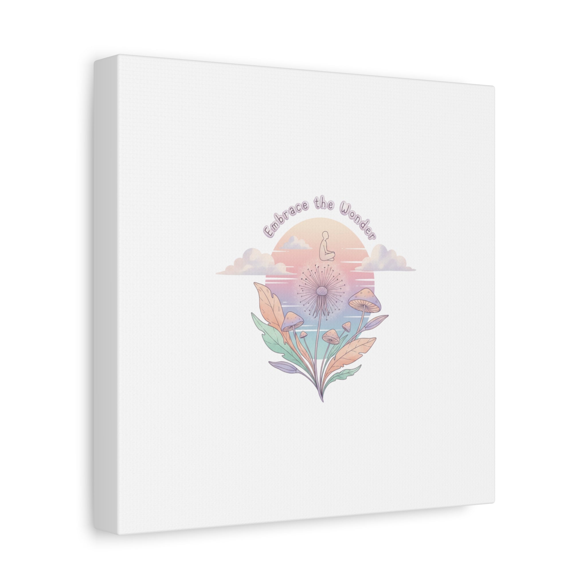 Embrace the Wonder pastel surreal nature print, Canvas