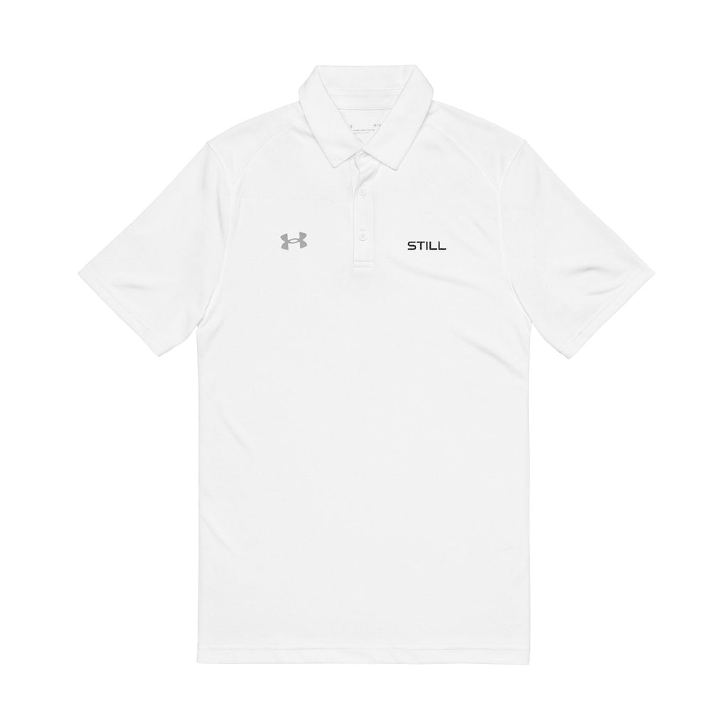 Embroidered Men’s Performance Polo – White Under Armour Style