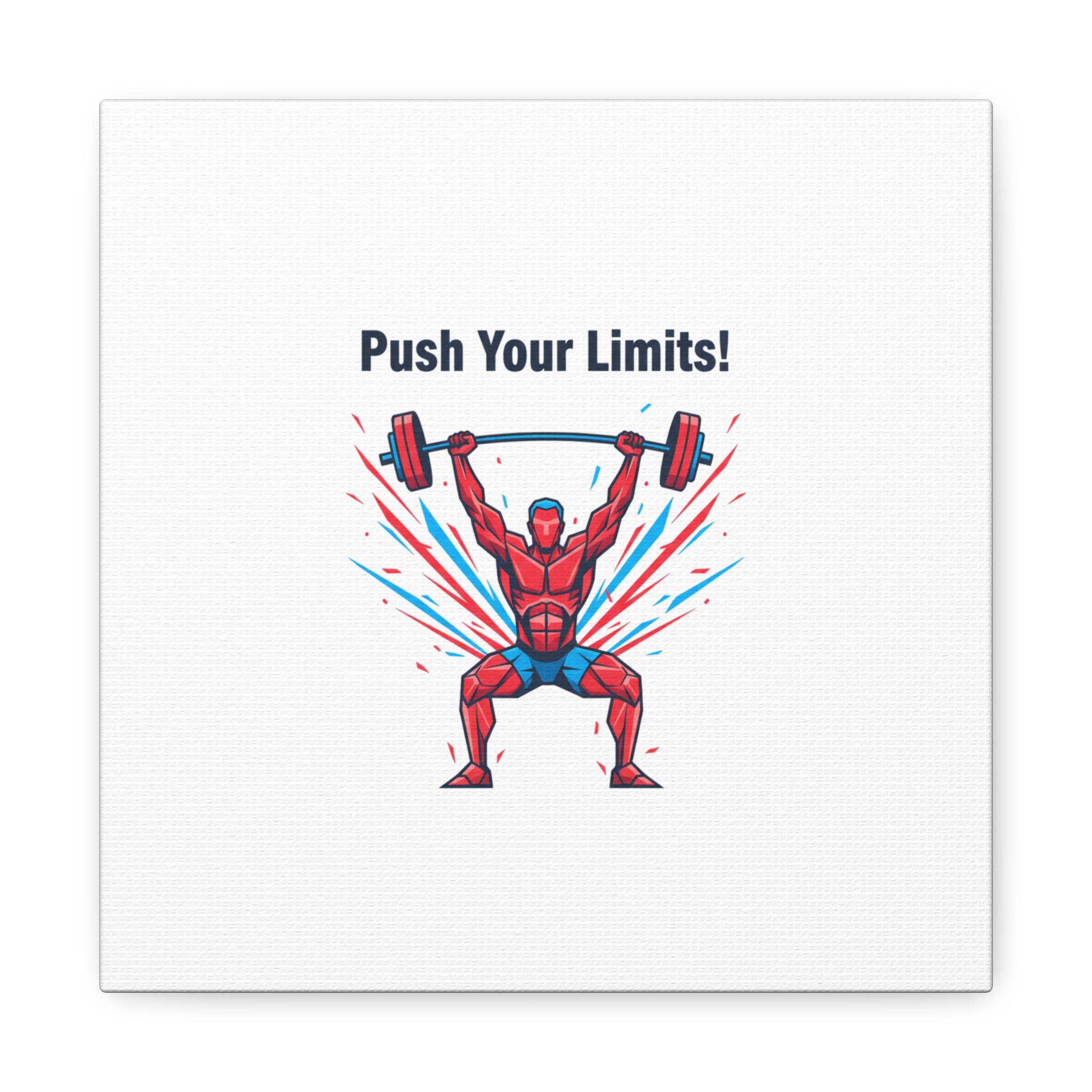 Push Your Limits Canvas | Fitness Motivation Wall Art