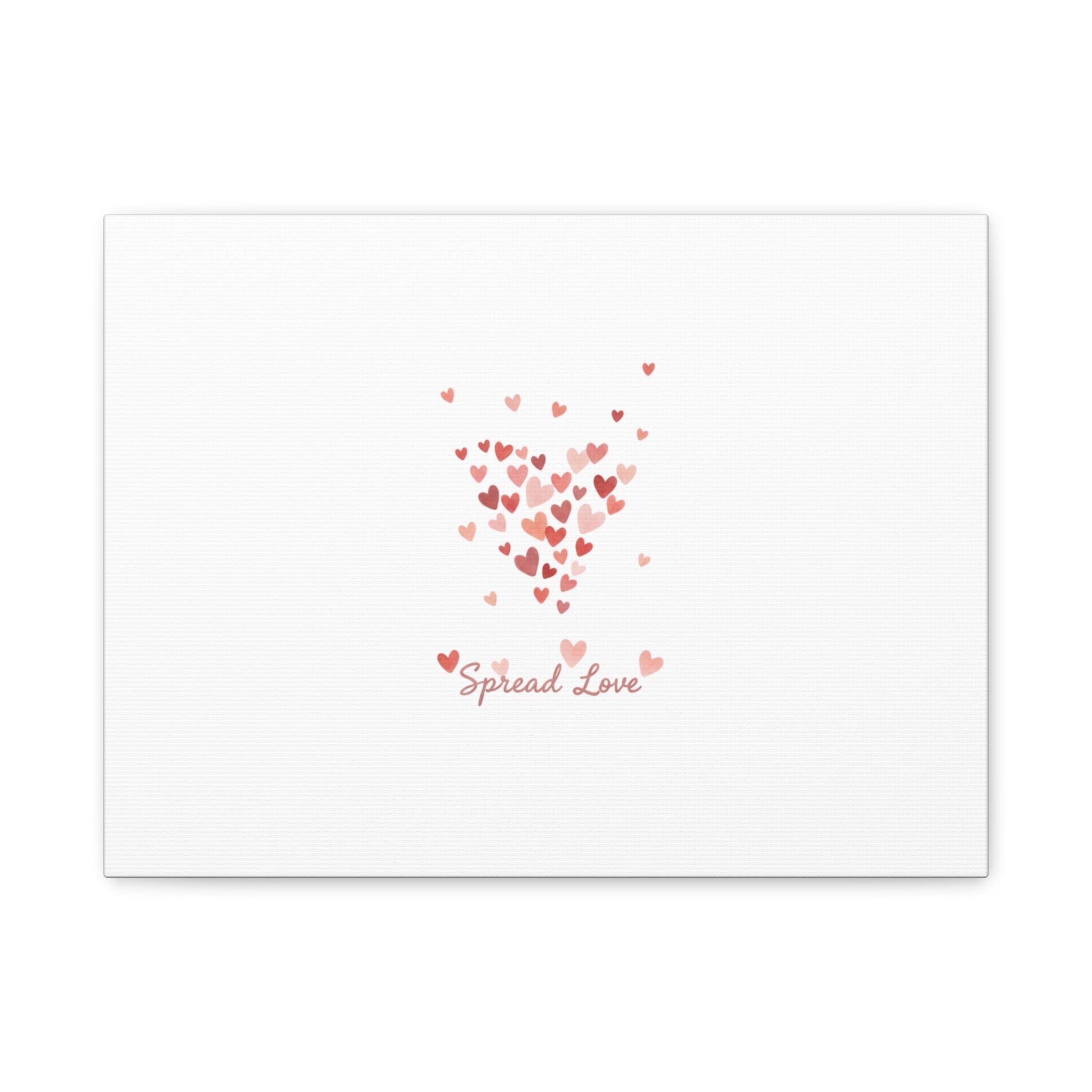 Tiny Heart Confetti Matte Canvas | Spread Love Wall Art