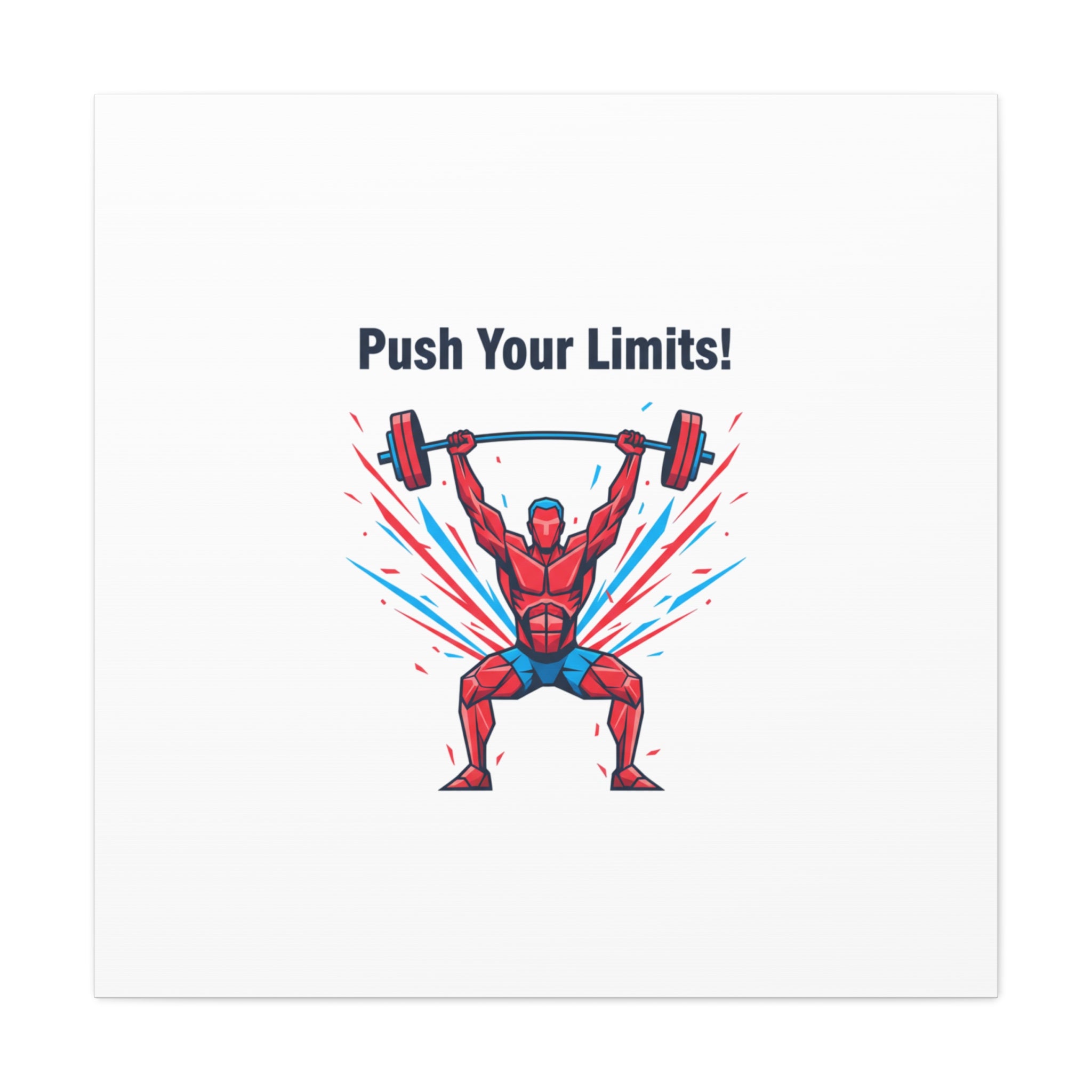 Push Your Limits Canvas | Fitness Motivation Wall Art