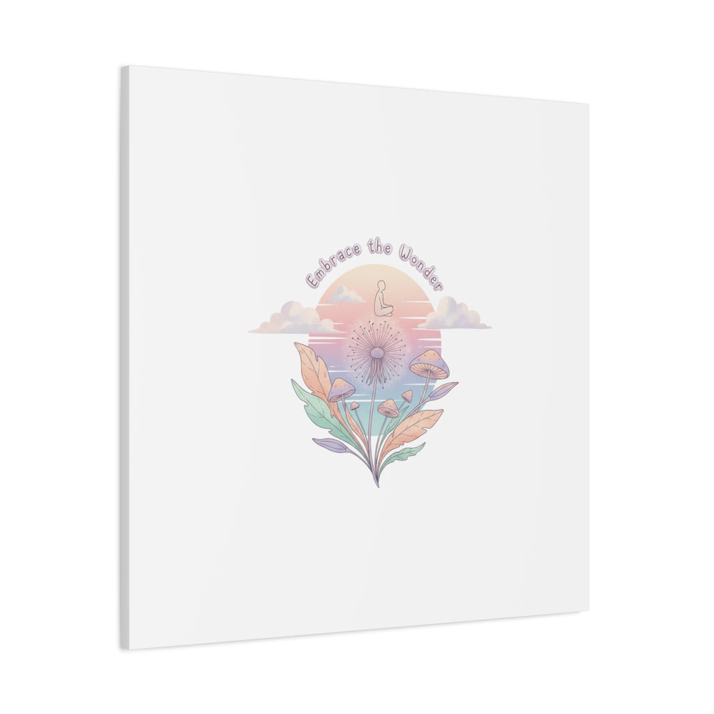 Embrace the Wonder pastel surreal nature print, Canvas