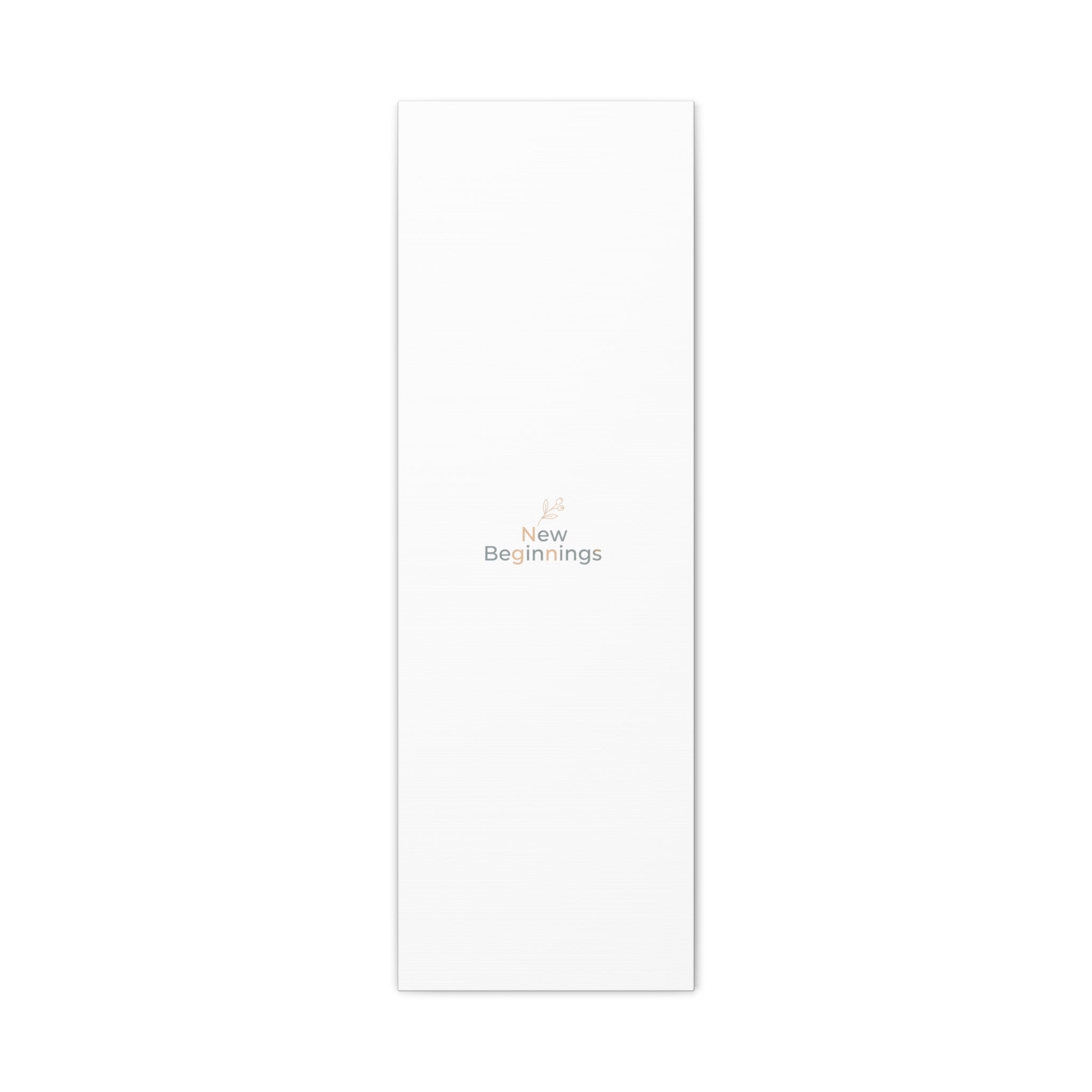 New Beginnings Canvas | Fresh-Start Minimalism, blank page art print