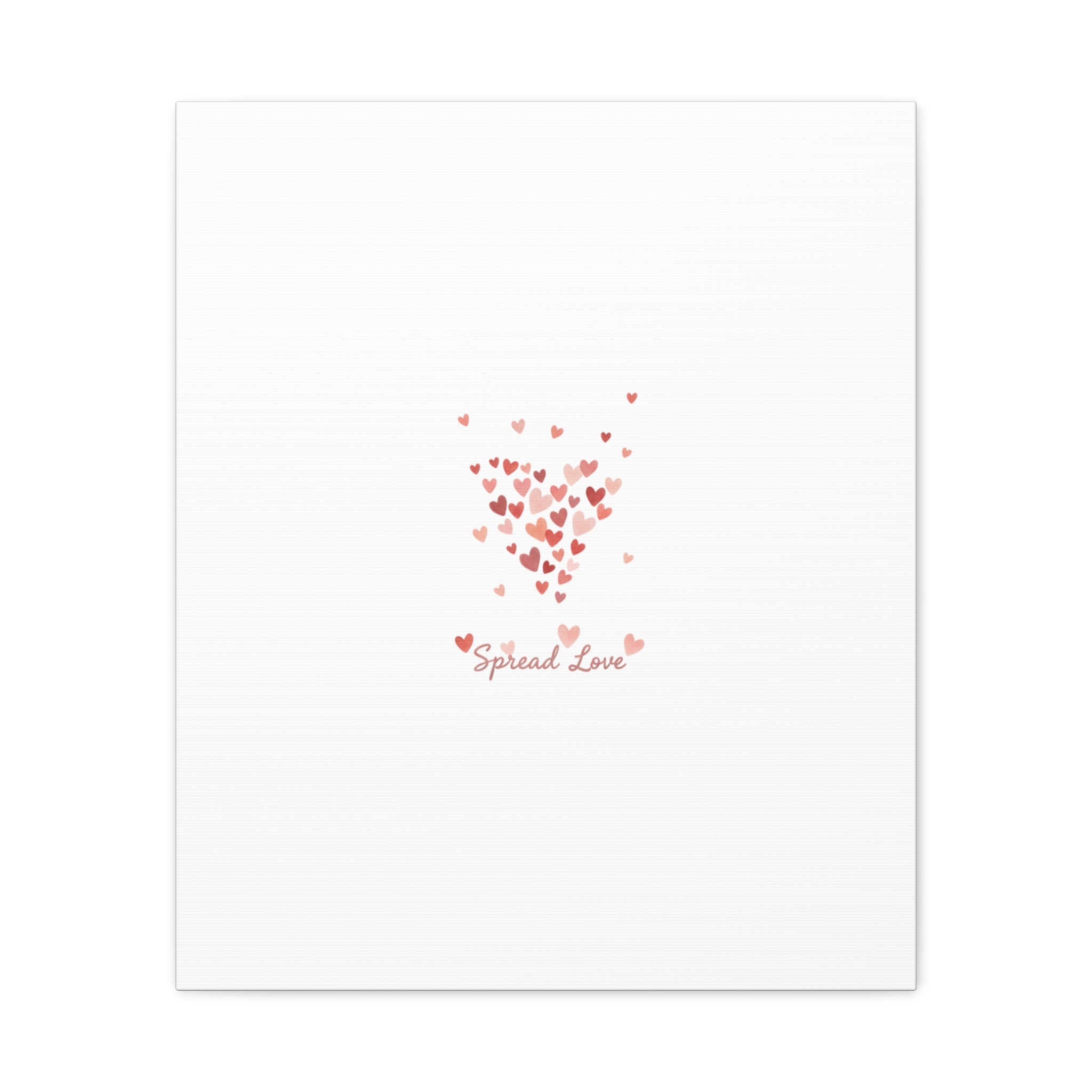 Tiny Heart Confetti Matte Canvas | Spread Love Wall Art