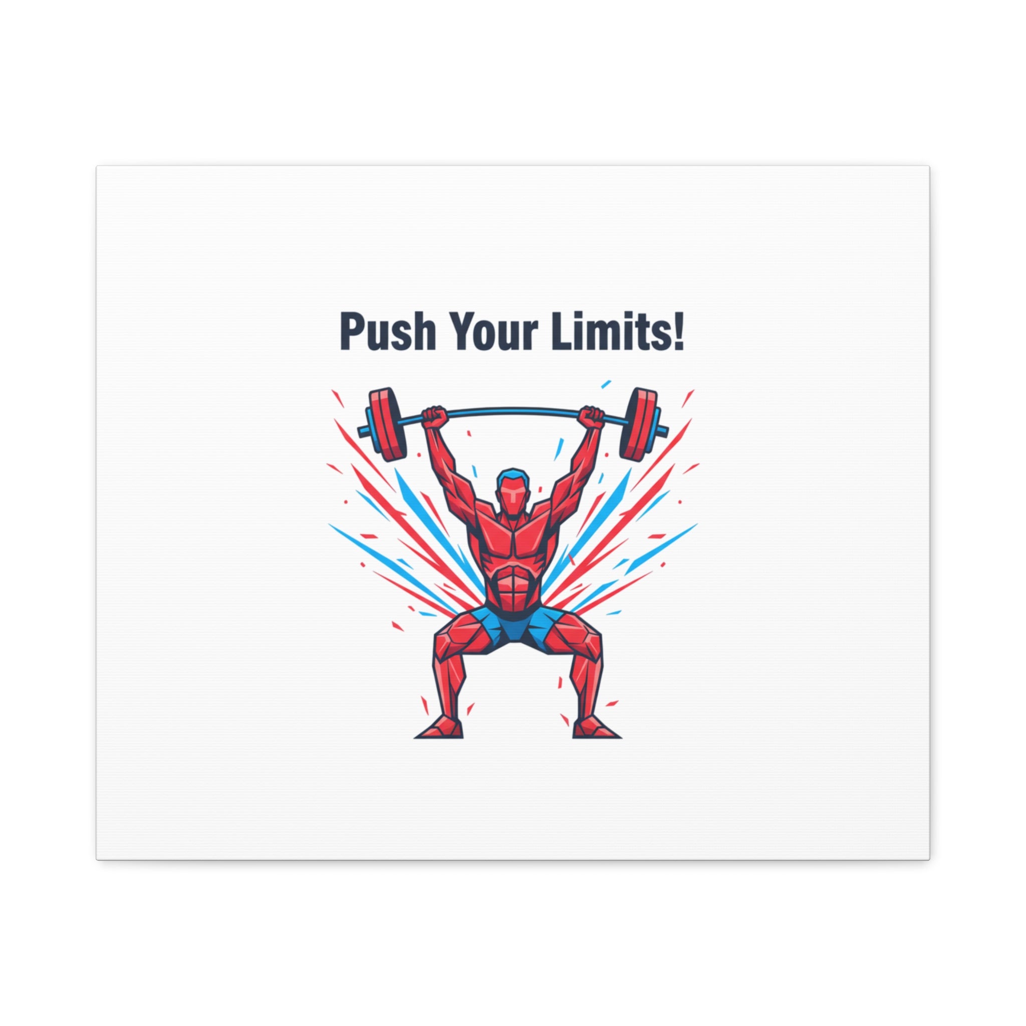 Push Your Limits Canvas | Fitness Motivation Wall Art
