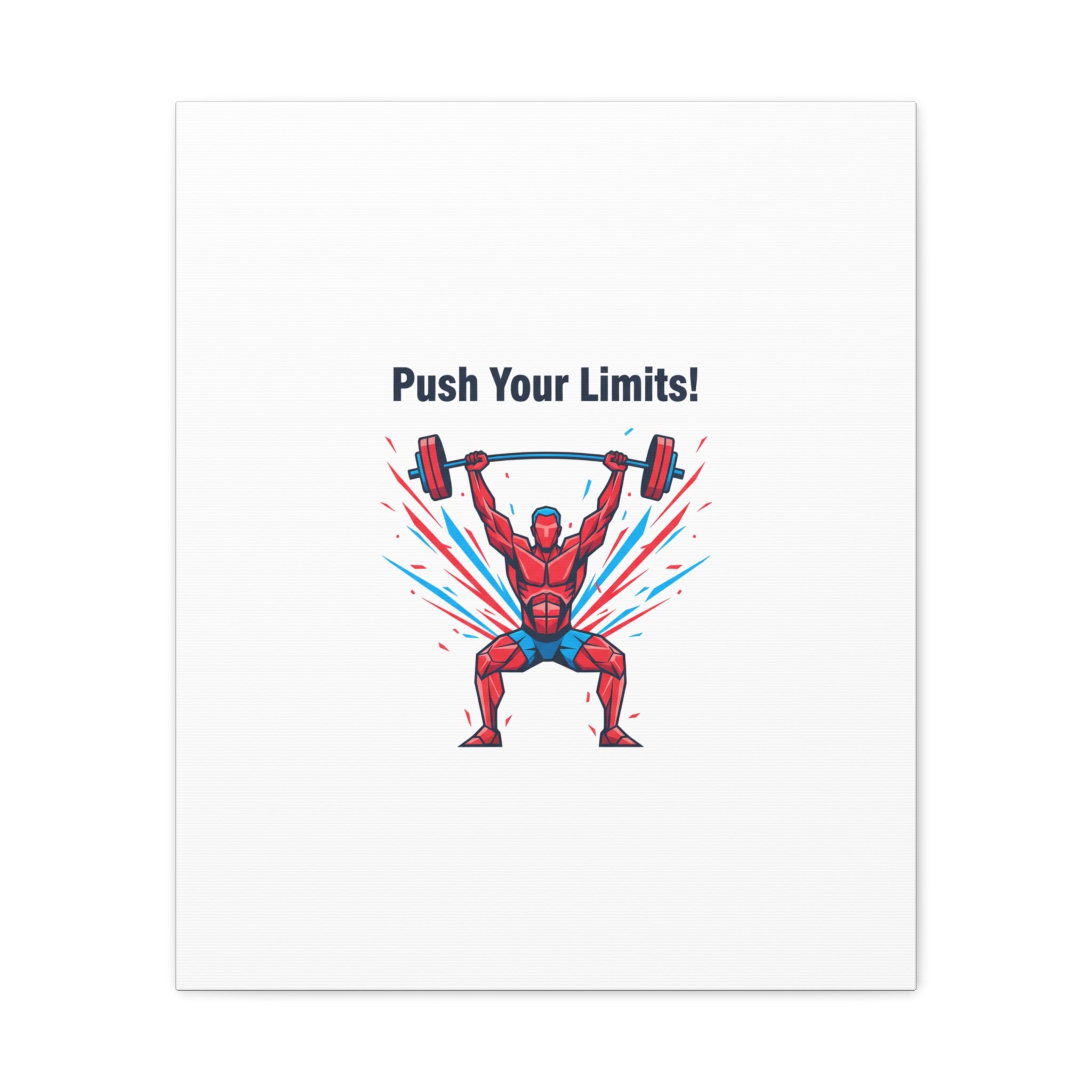 Push Your Limits Canvas | Fitness Motivation Wall Art