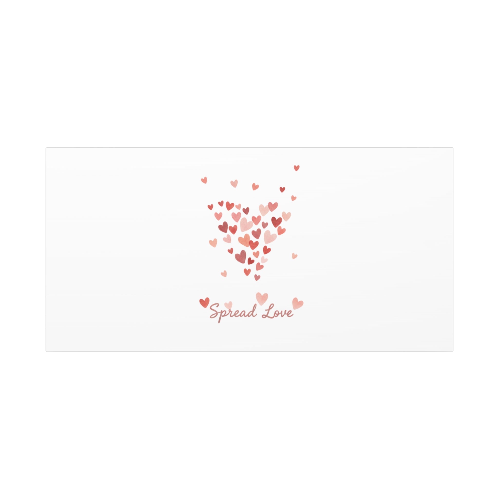 Tiny Heart Confetti Matte Canvas | Spread Love Wall Art