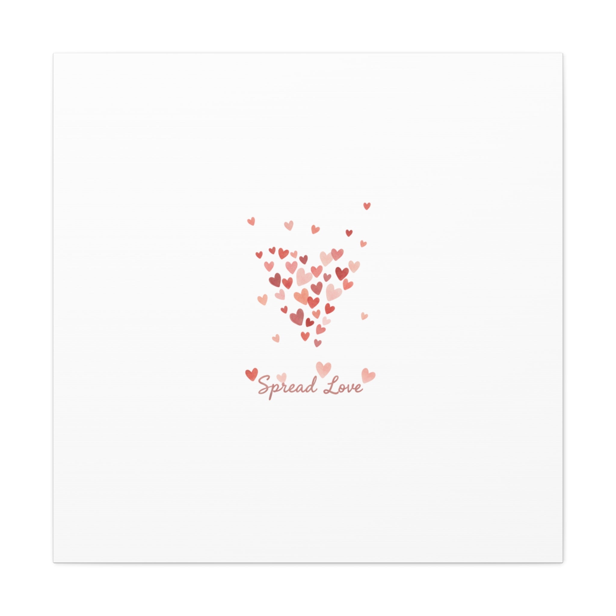 Tiny Heart Confetti Matte Canvas | Spread Love Wall Art