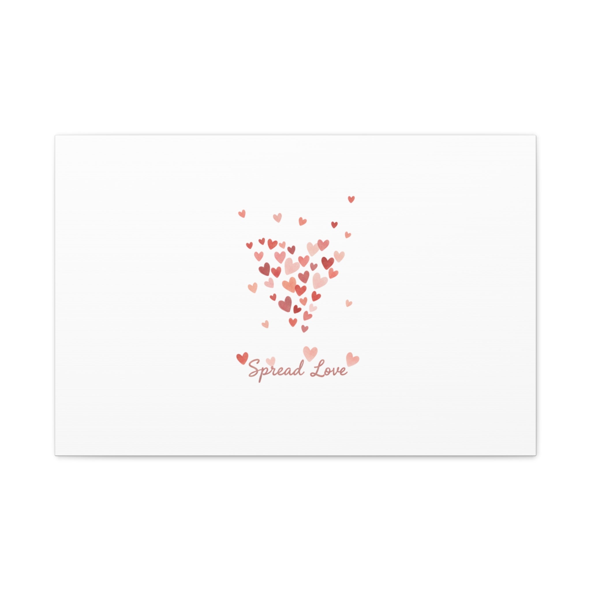 Tiny Heart Confetti Matte Canvas | Spread Love Wall Art