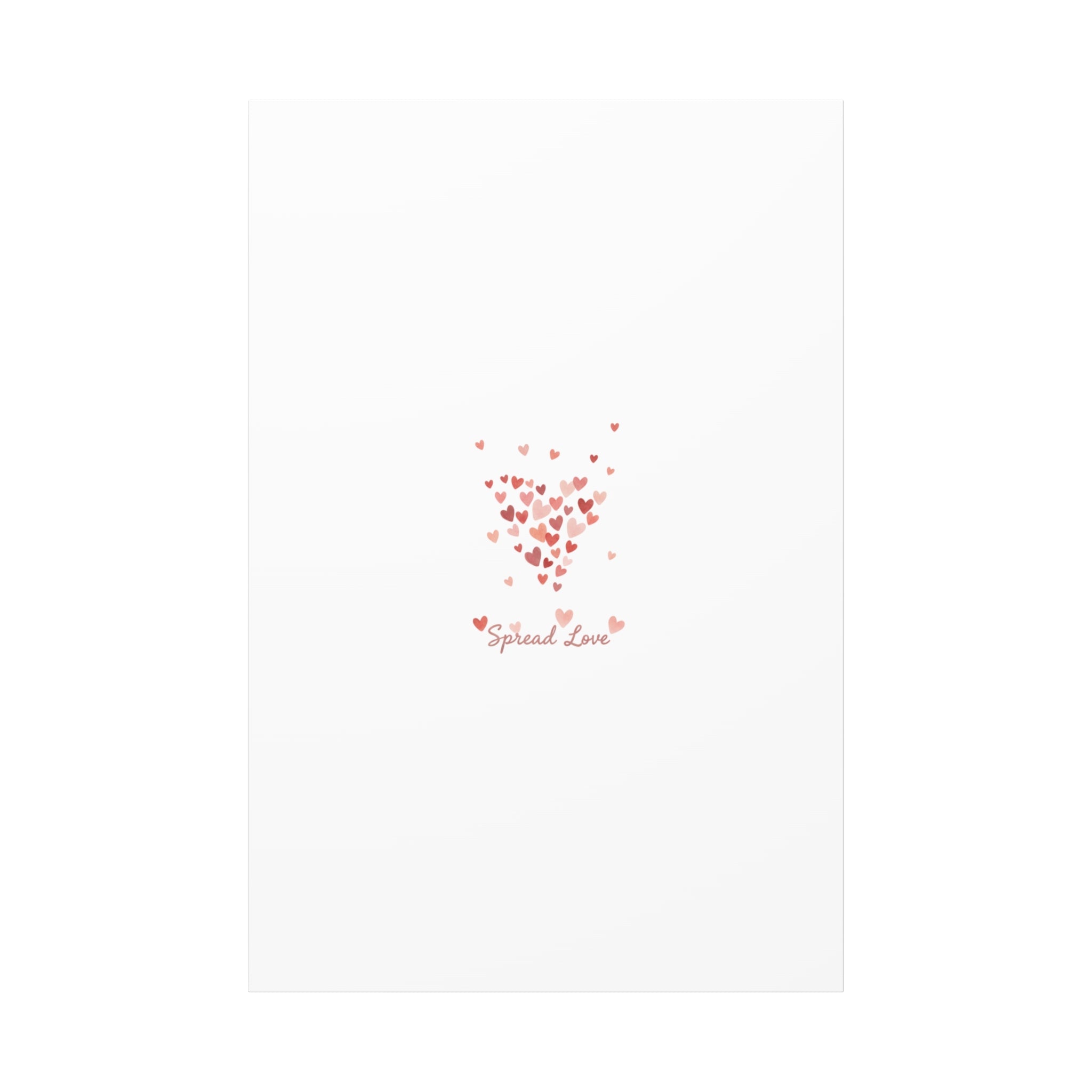 Tiny Heart Confetti Matte Canvas | Spread Love Wall Art