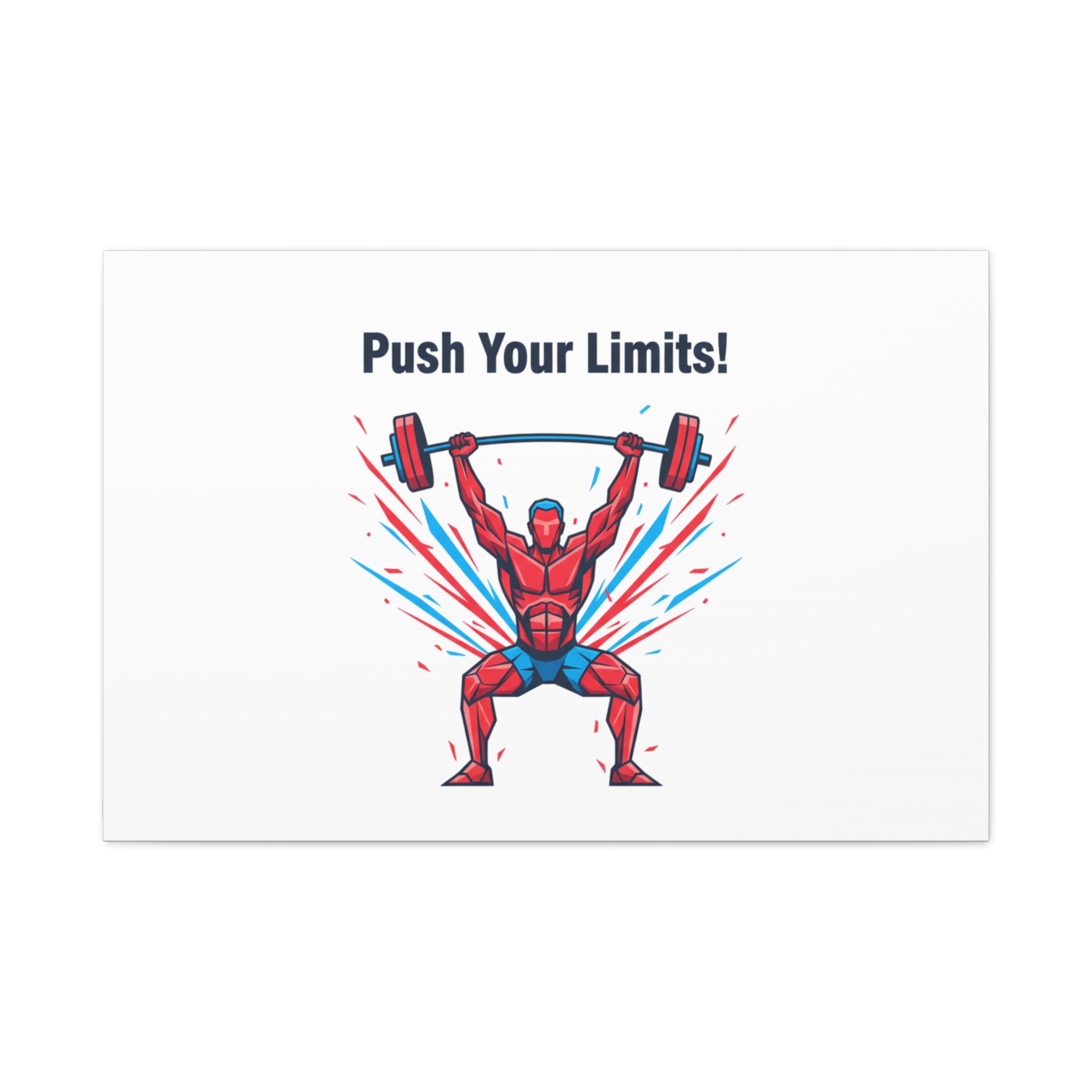 Push Your Limits Canvas | Fitness Motivation Wall Art