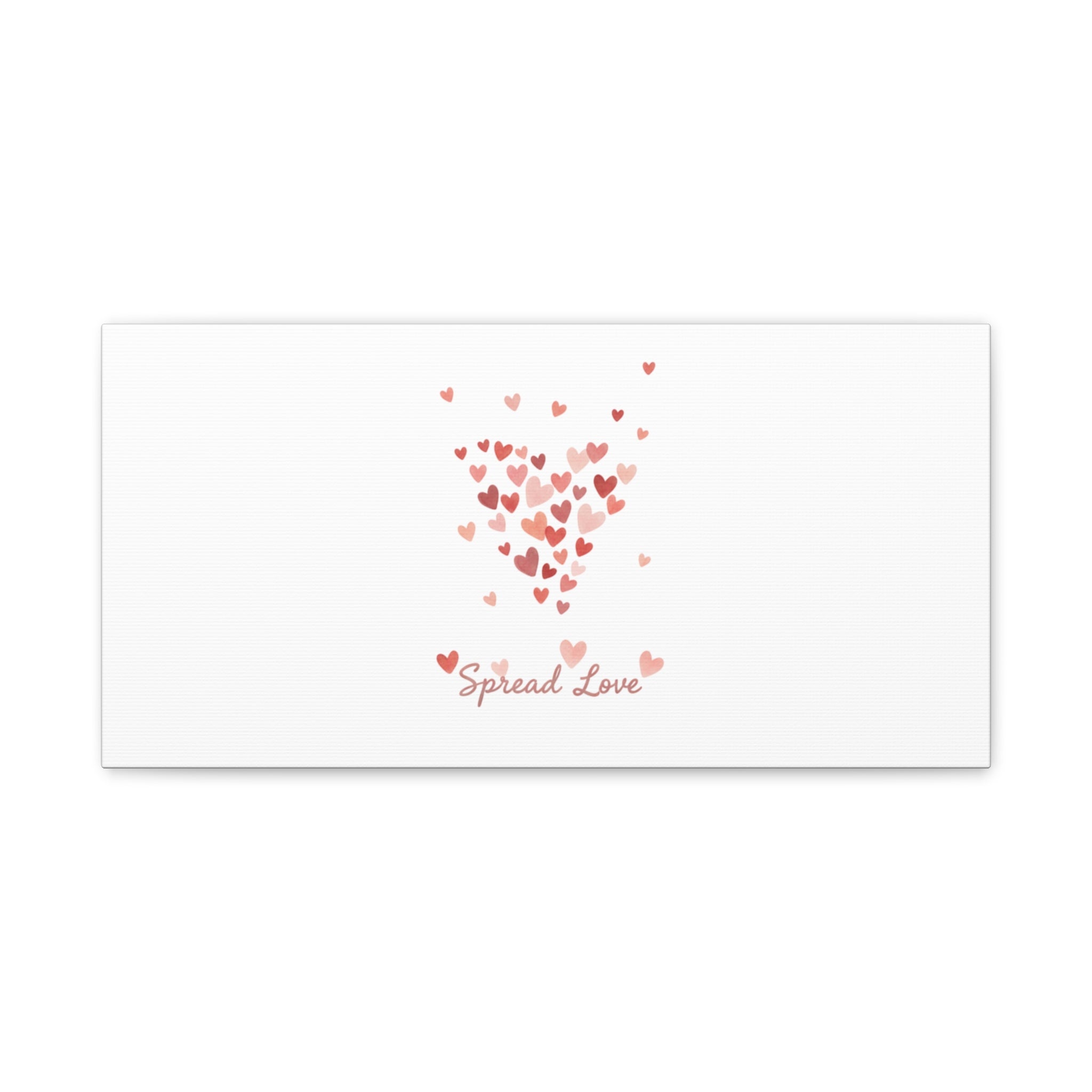 Tiny Heart Confetti Matte Canvas | Spread Love Wall Art